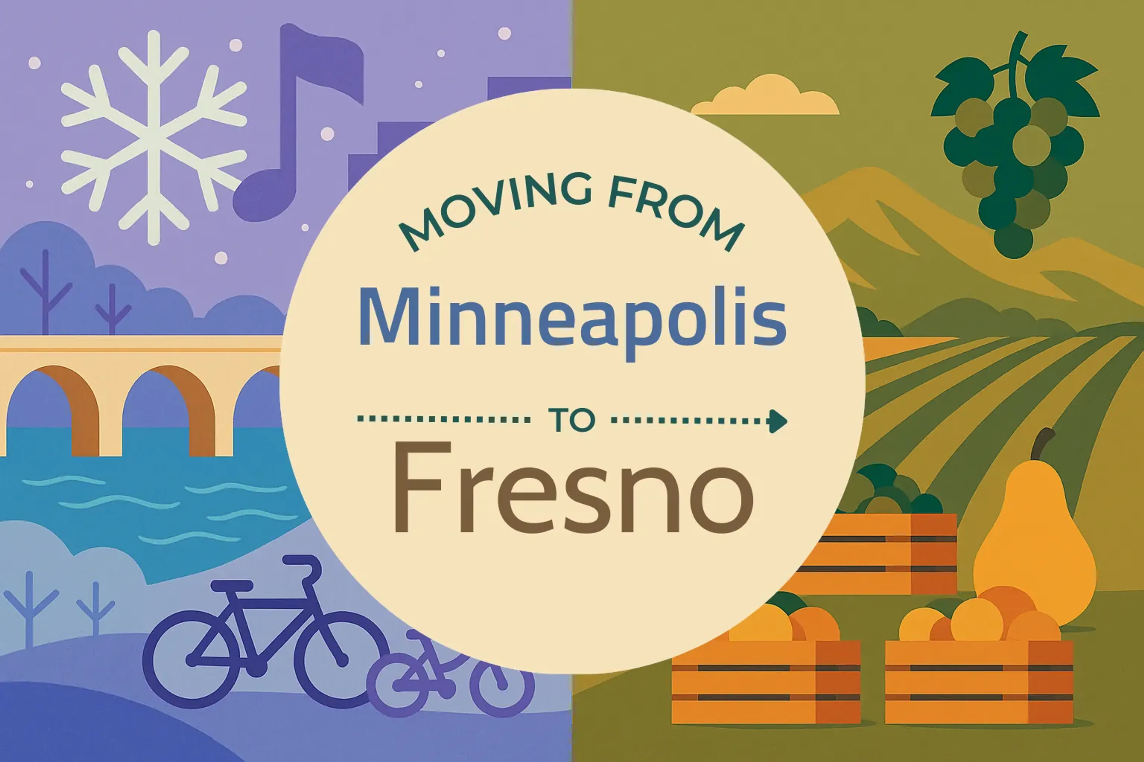 Side-by-side comparison of Minneapolis to Fresno moving companies