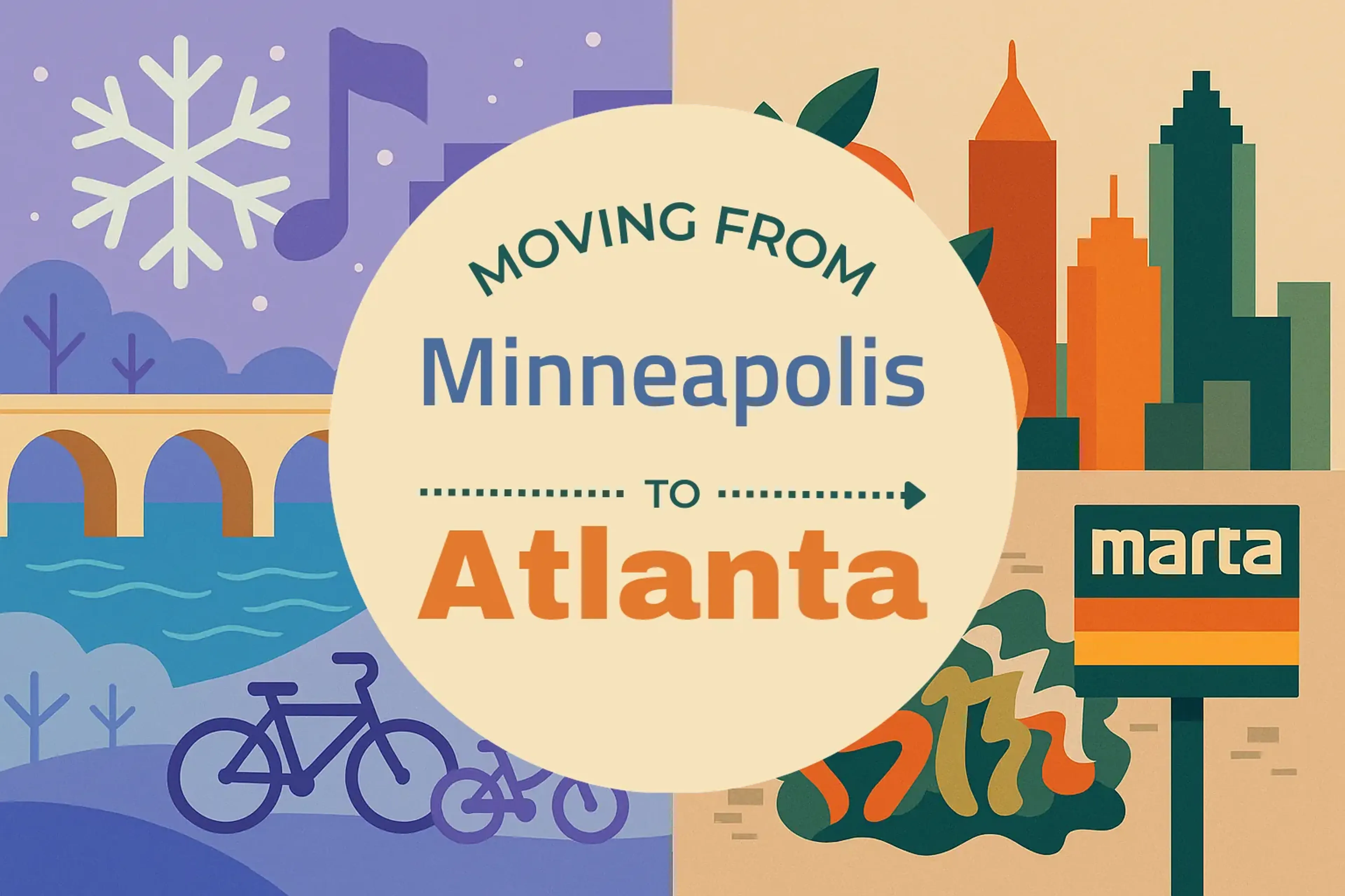 Side-by-side comparison of Minneapolis to Atlanta moving companies