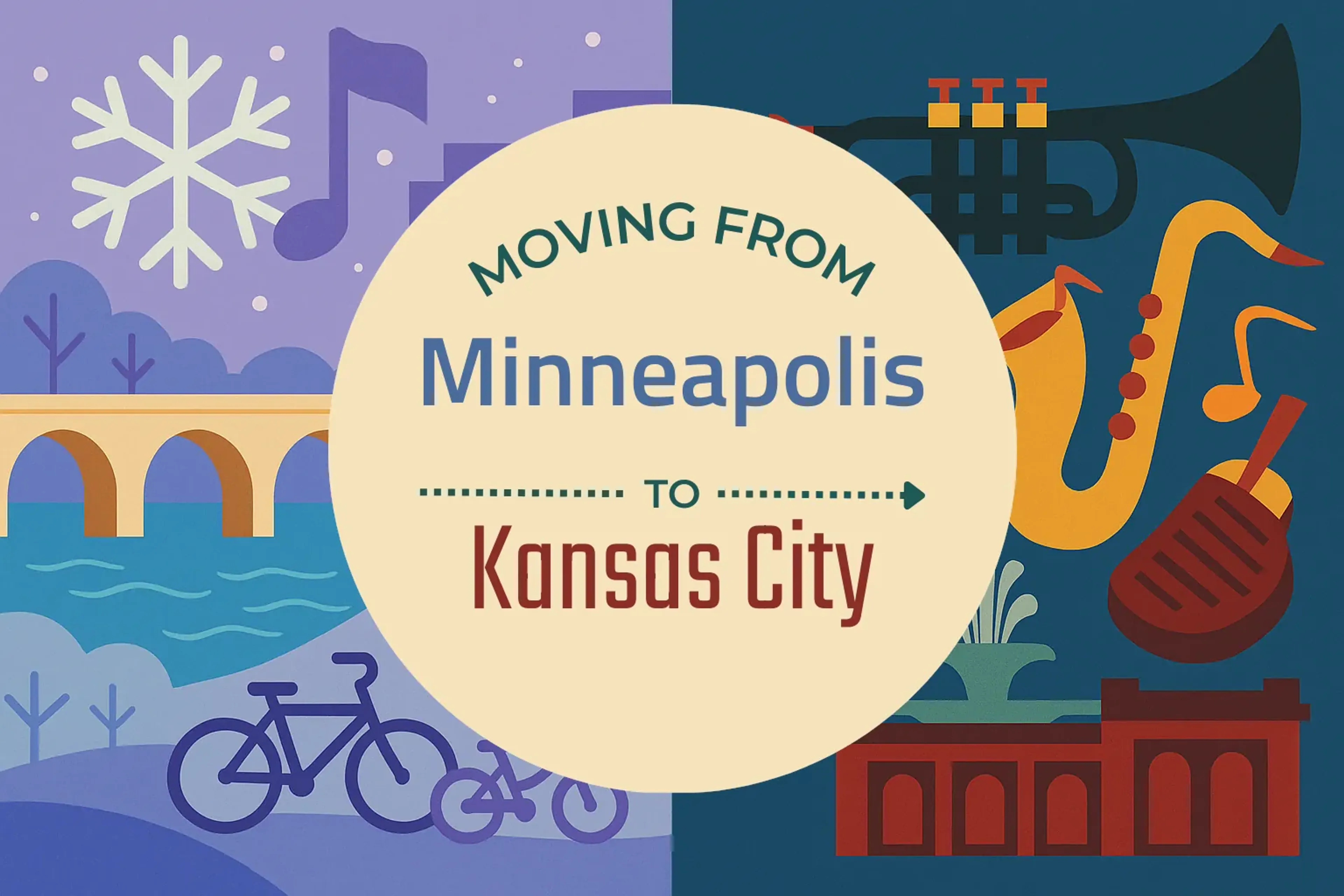 Side-by-side comparison of Minneapolis to Kansas City moving companies