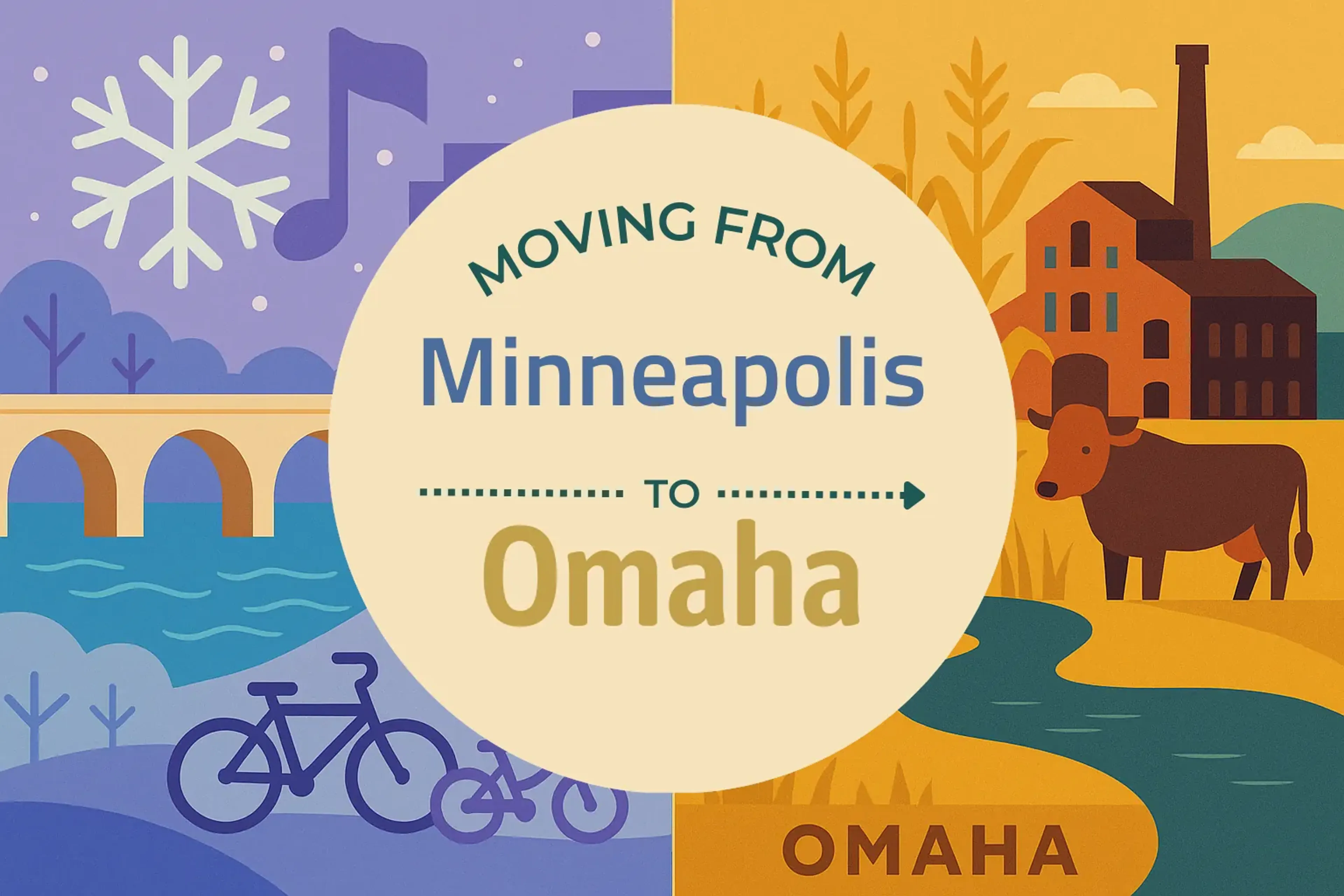 Side-by-side comparison of Minneapolis to Omaha moving companies