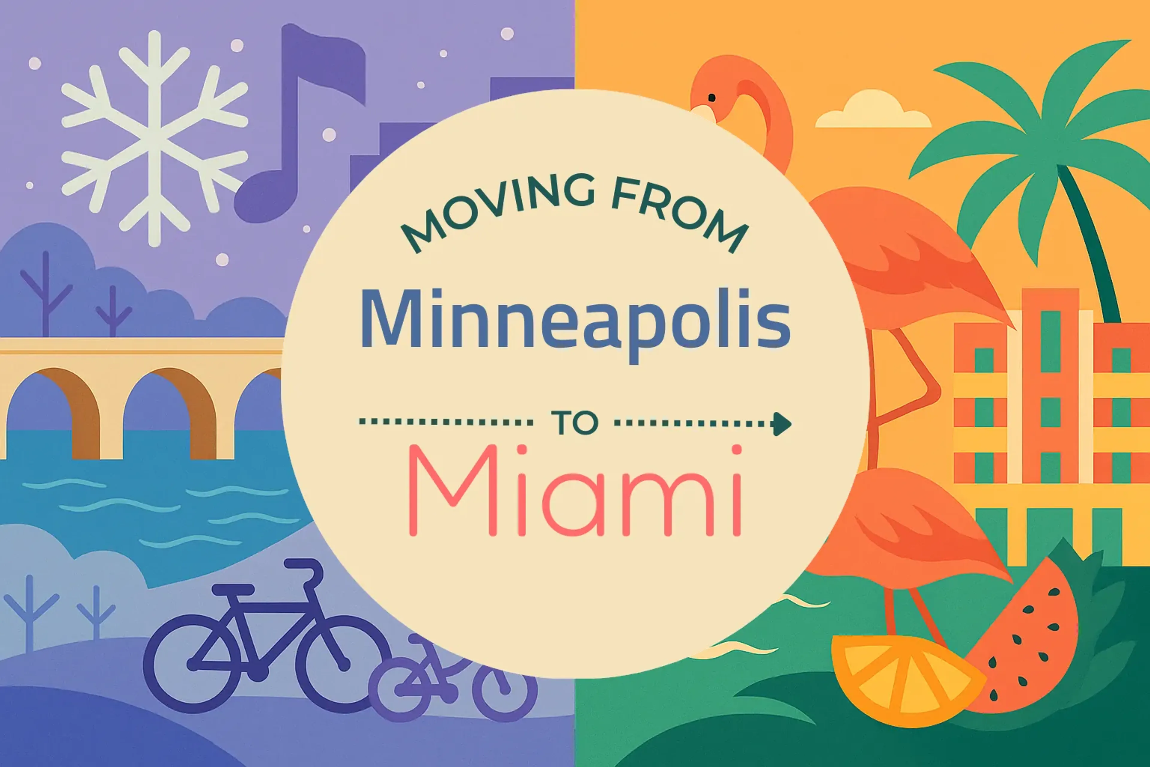 Side-by-side comparison of Minneapolis to Miami moving companies