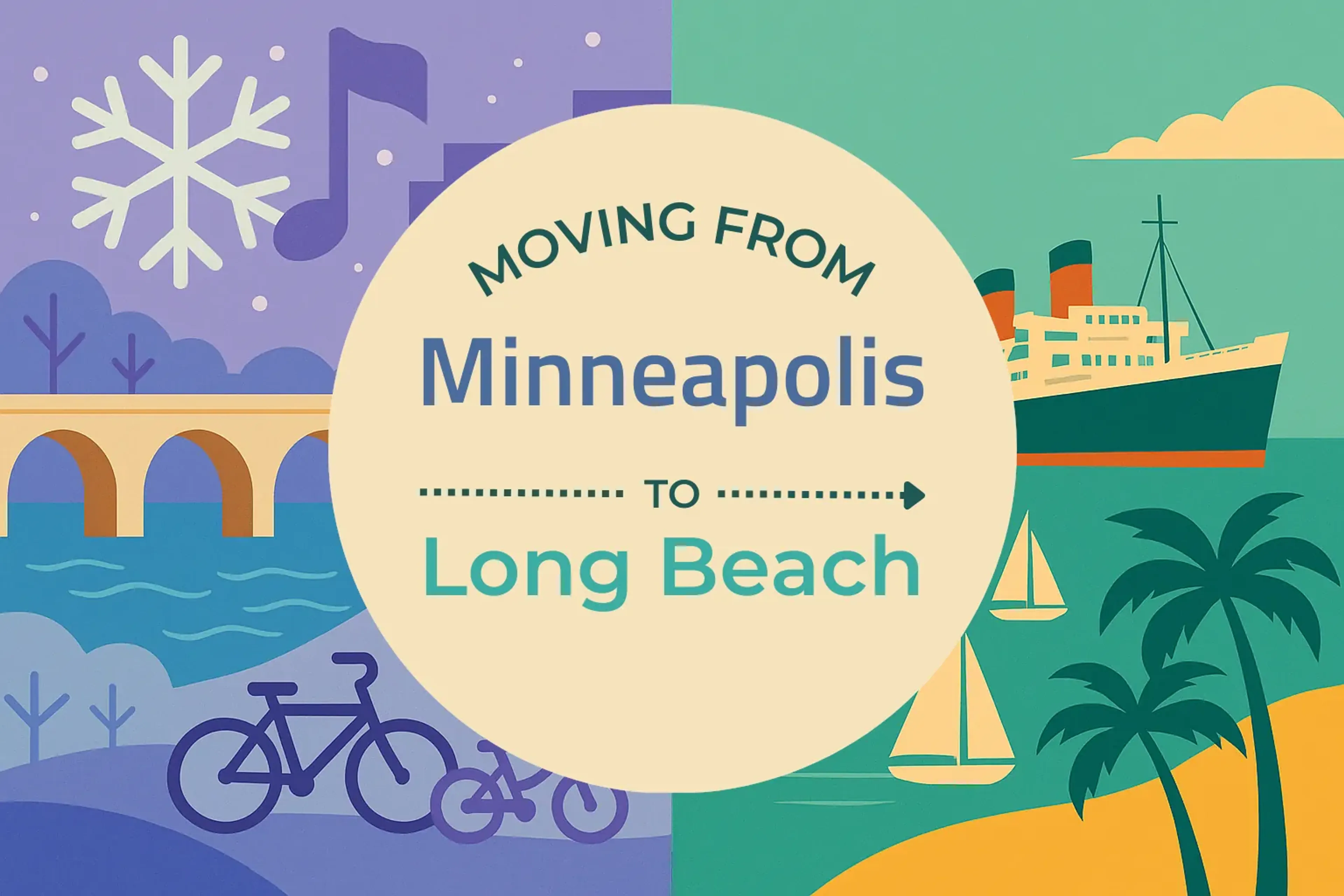 Side-by-side comparison of Minneapolis to Long Beach moving companies