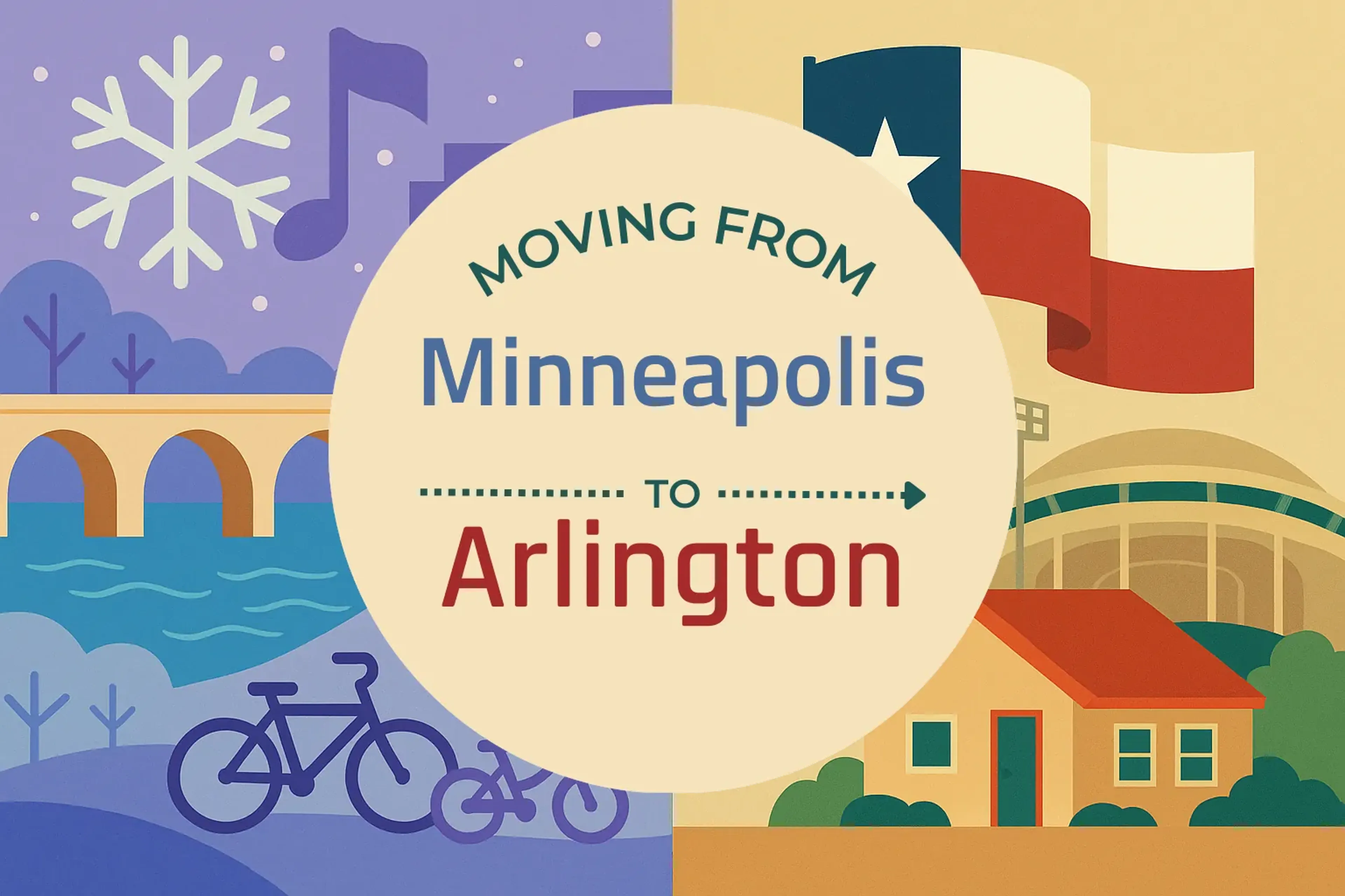 Side-by-side comparison of Minneapolis to Arlington moving companies