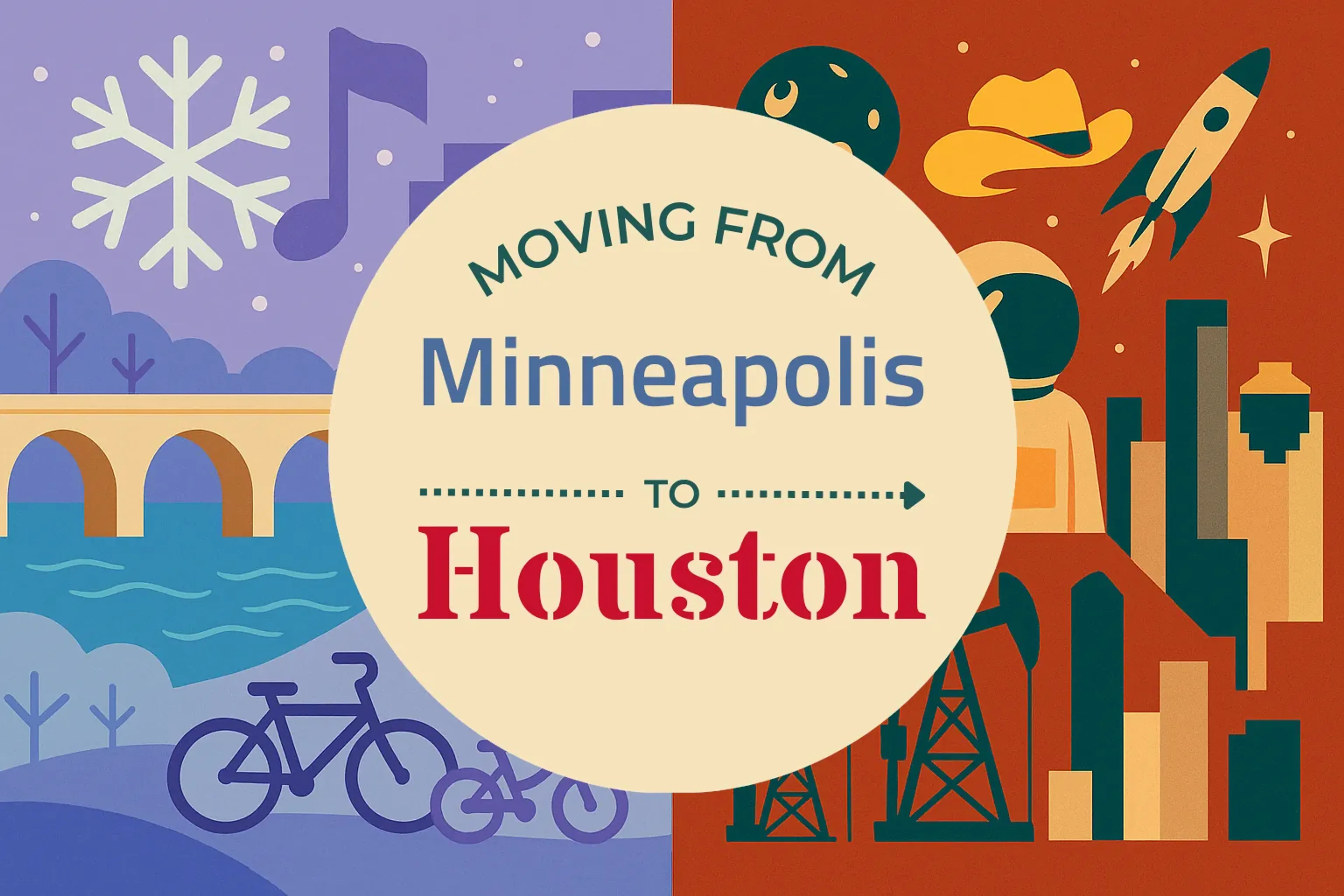 Side-by-side comparison of Minneapolis to Houston moving companies