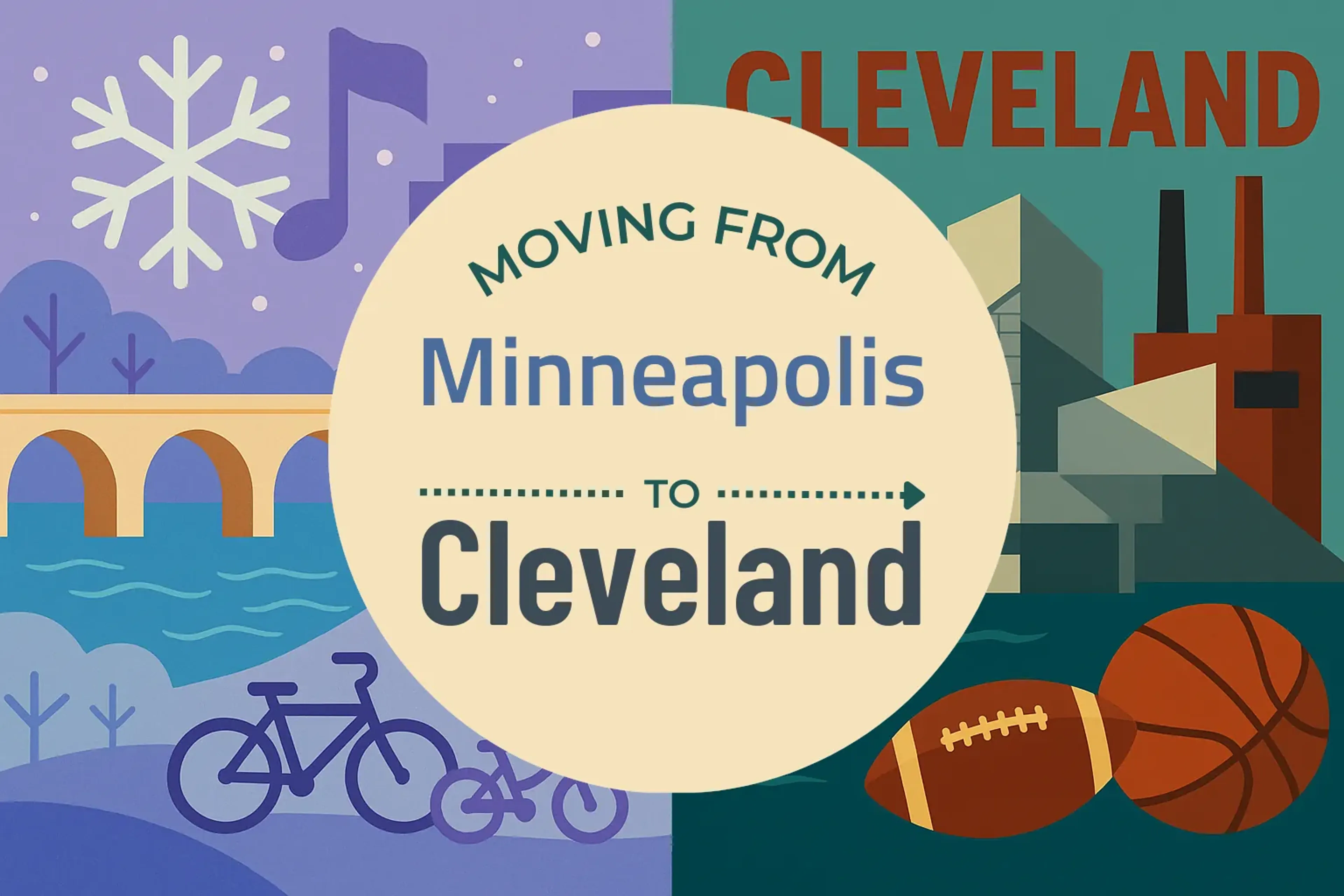 Side-by-side comparison of Minneapolis to Cleveland moving companies