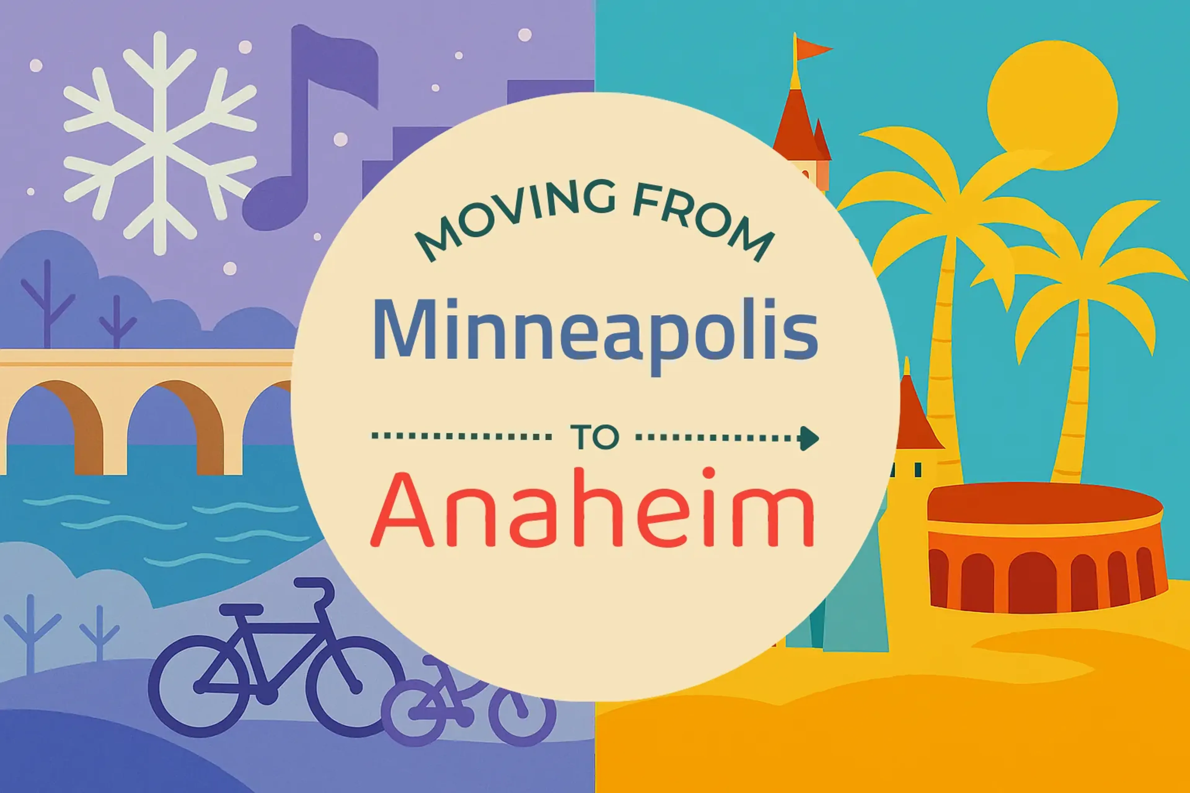 Side-by-side comparison of Minneapolis to Anaheim moving companies