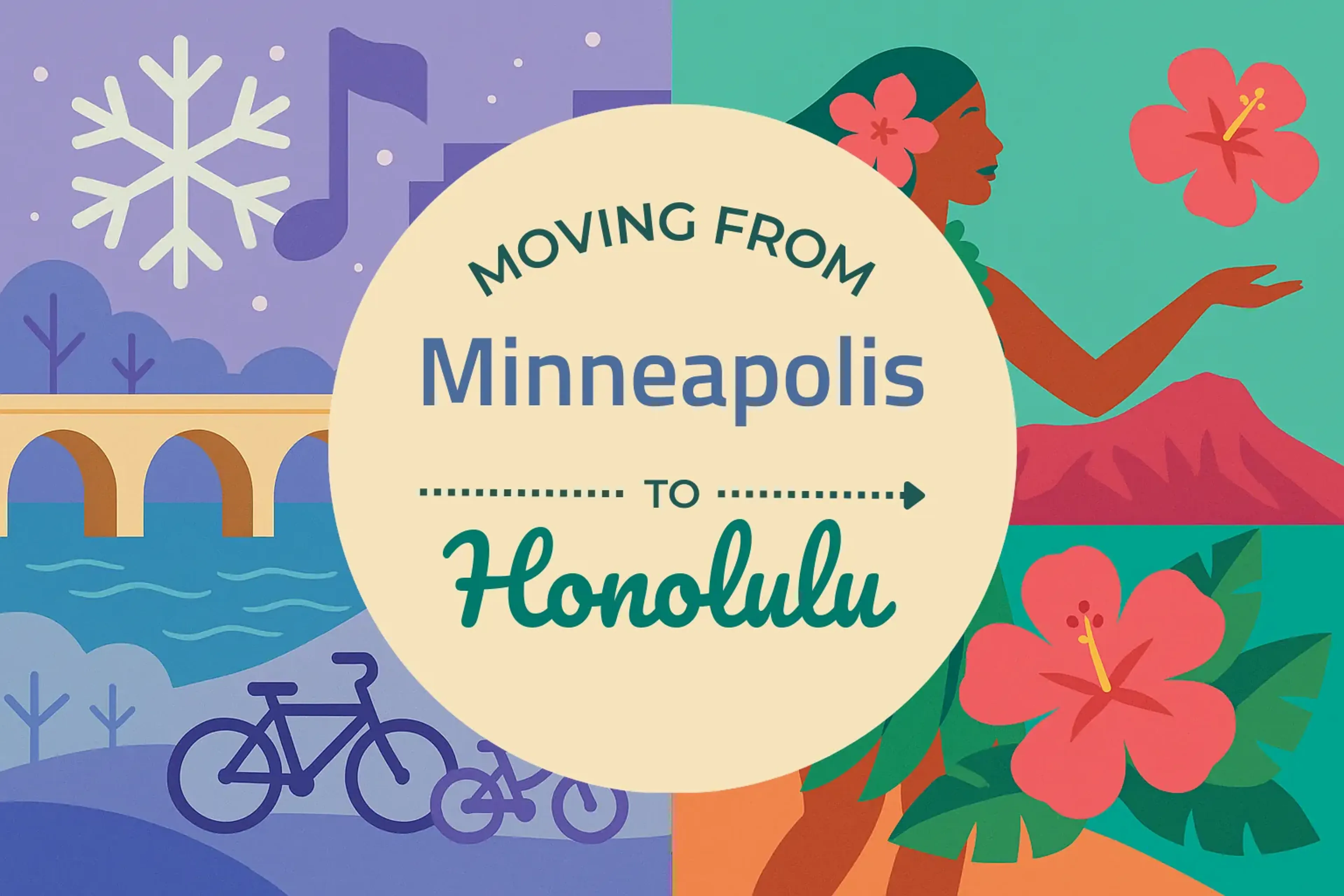 Side-by-side comparison of Minneapolis to Honolulu moving companies