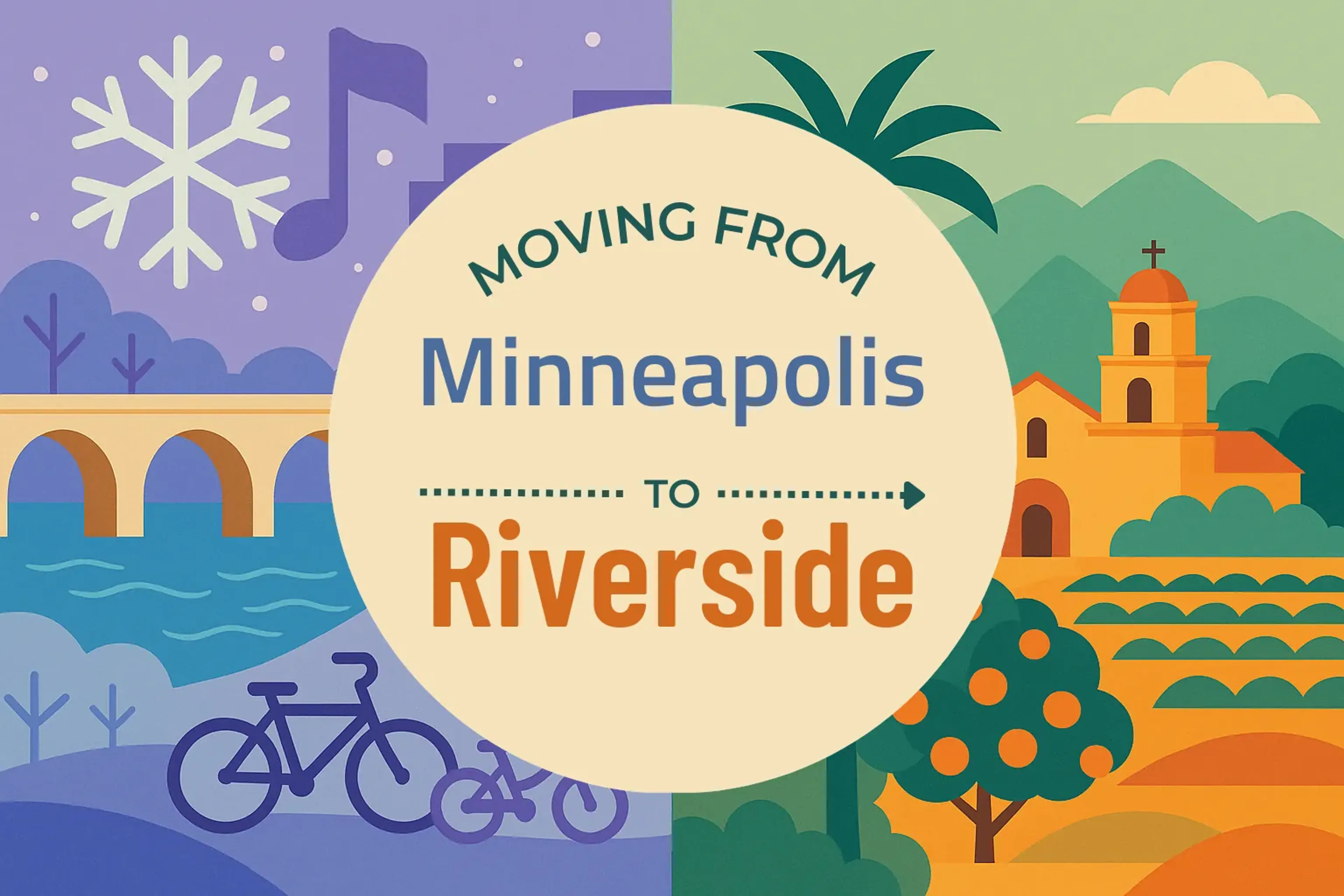 Side-by-side comparison of Minneapolis to Riverside moving companies