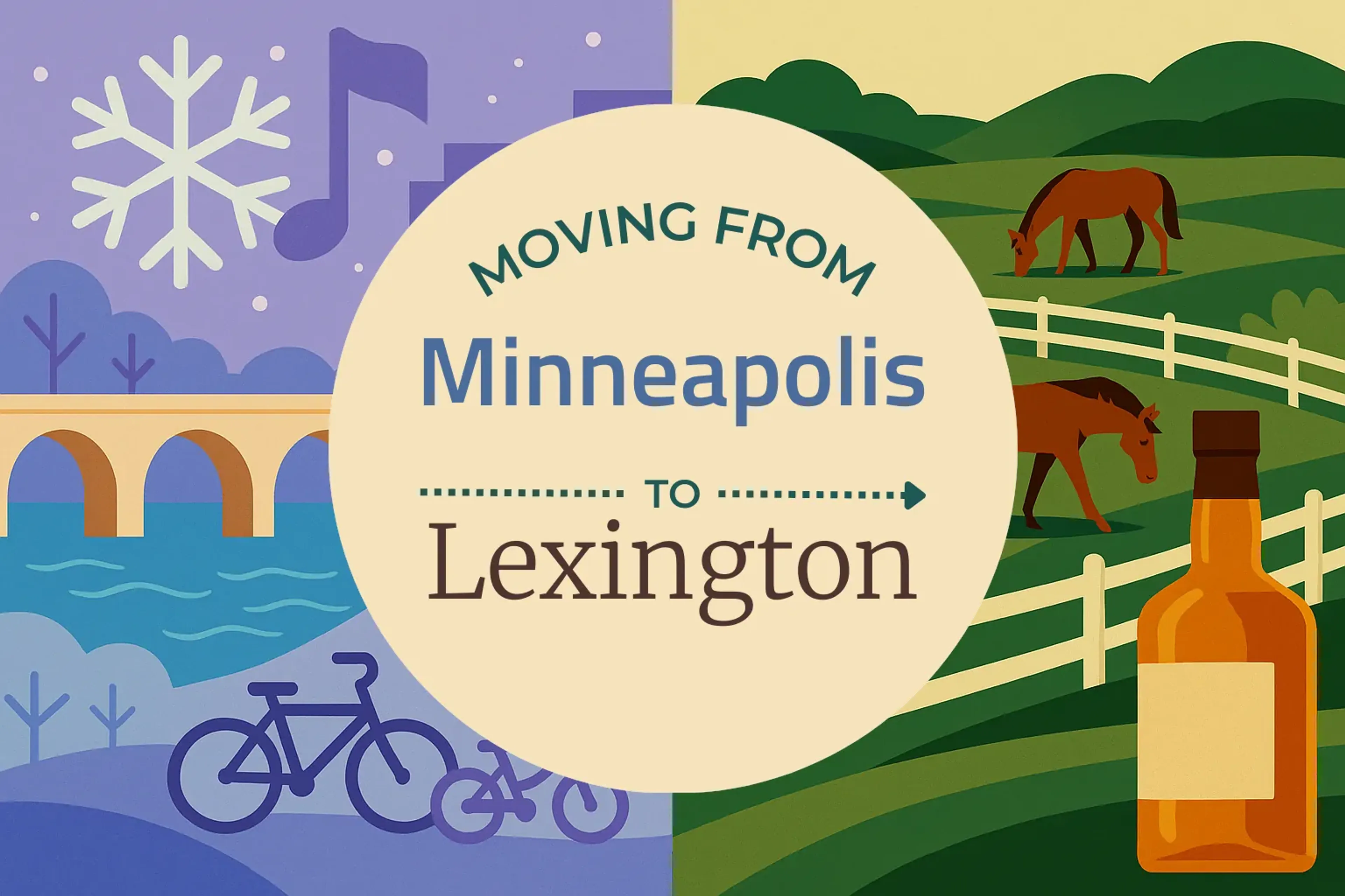 Side-by-side comparison of Minneapolis to Lexington moving companies