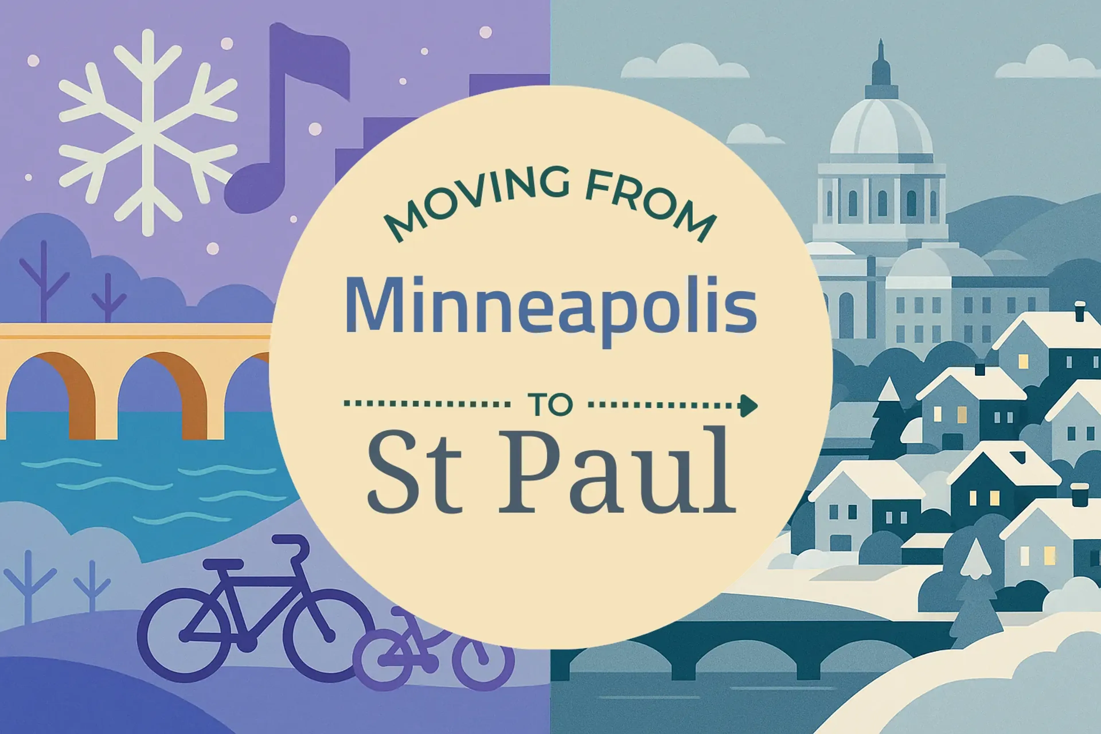 Side-by-side comparison of Minneapolis to St. Paul moving companies