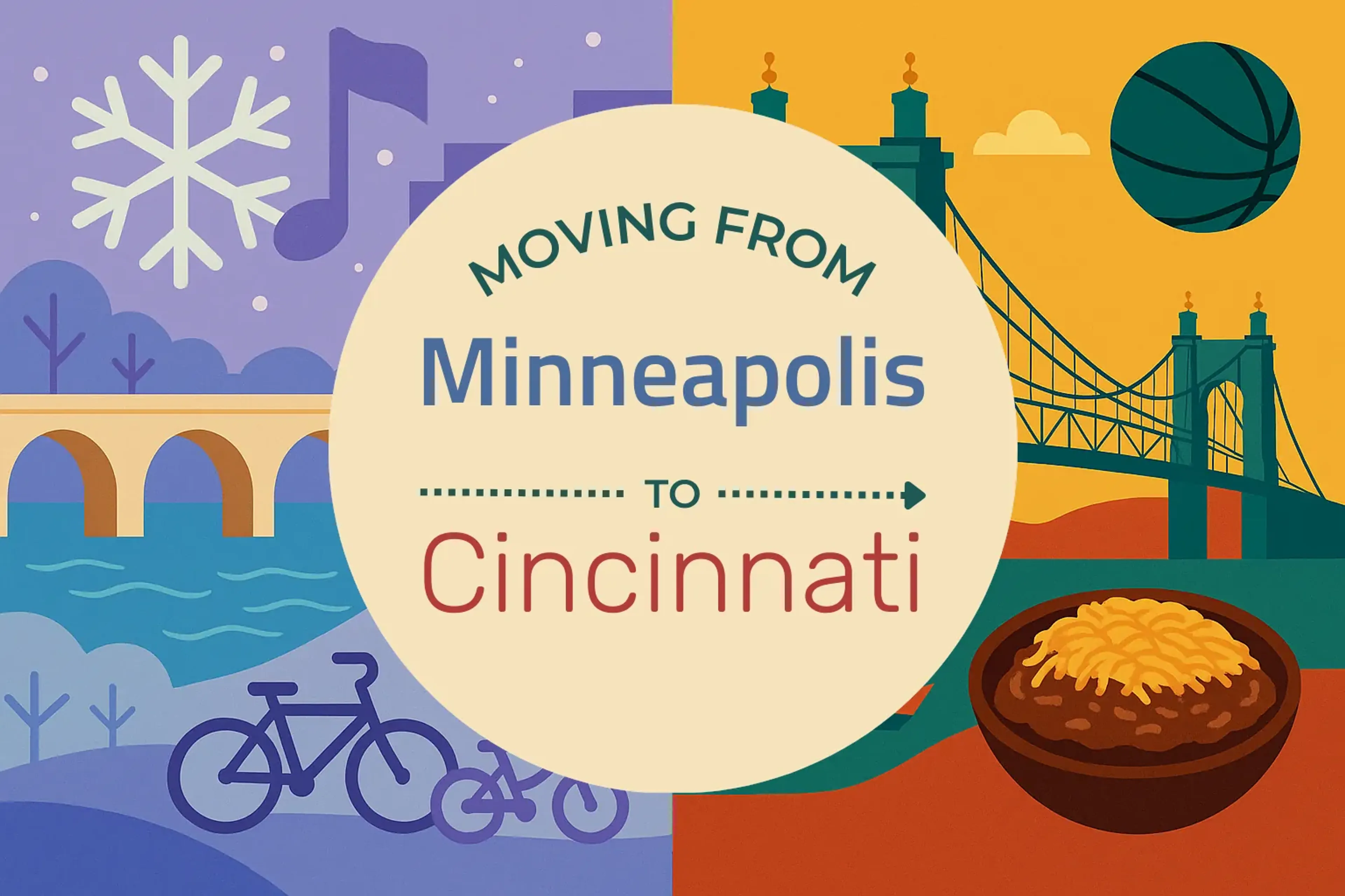 Side-by-side comparison of Minneapolis to Cincinnati moving companies