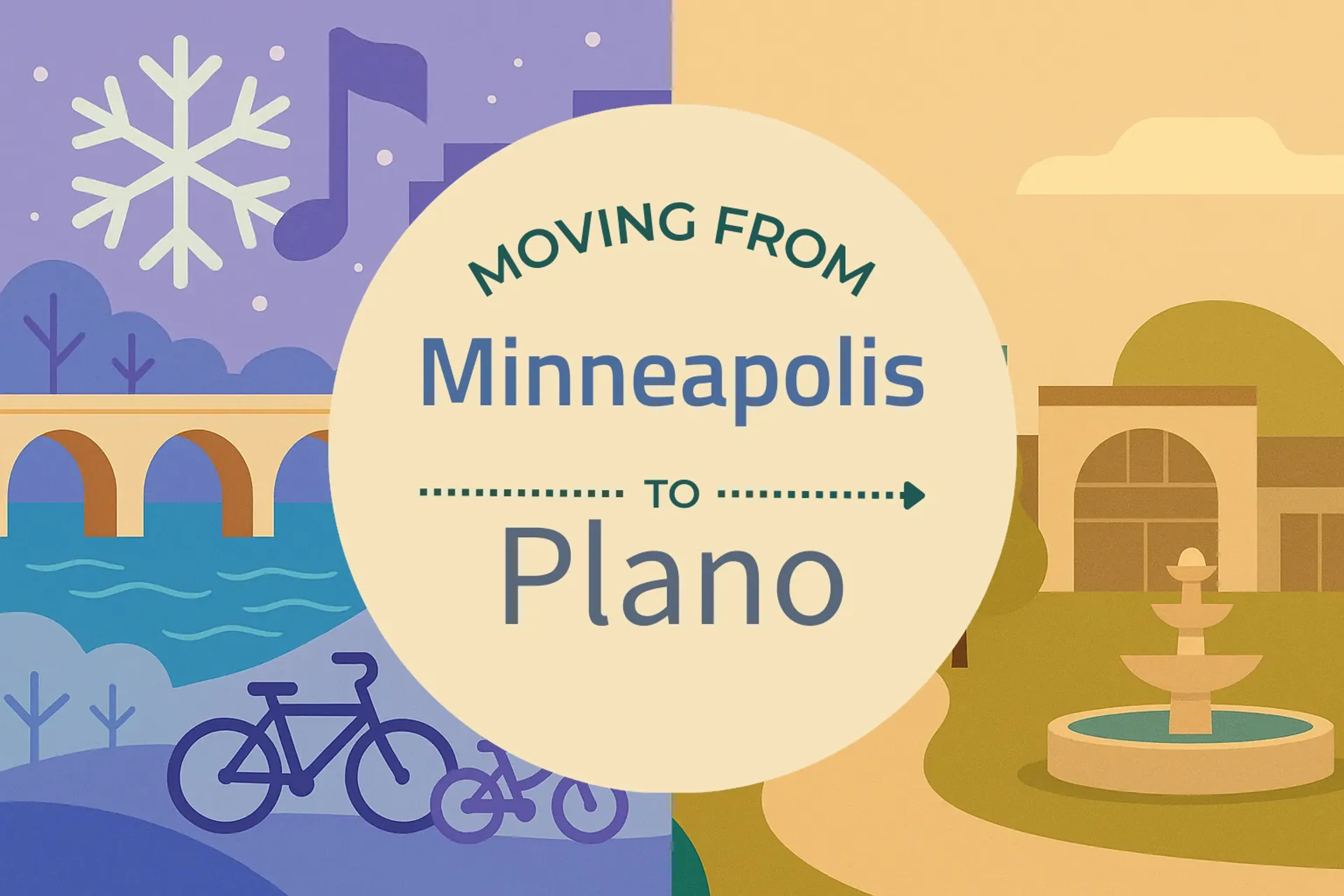 Side-by-side comparison of Minneapolis to Plano moving companies