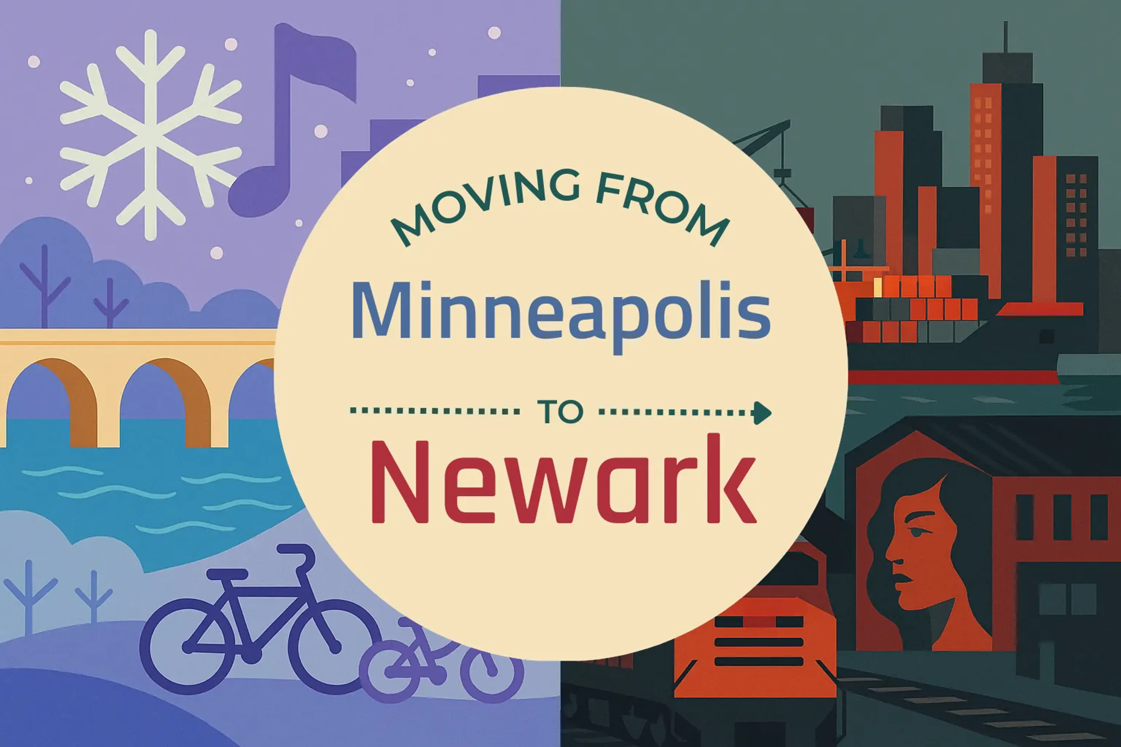 Side-by-side comparison of Minneapolis to Newark moving companies