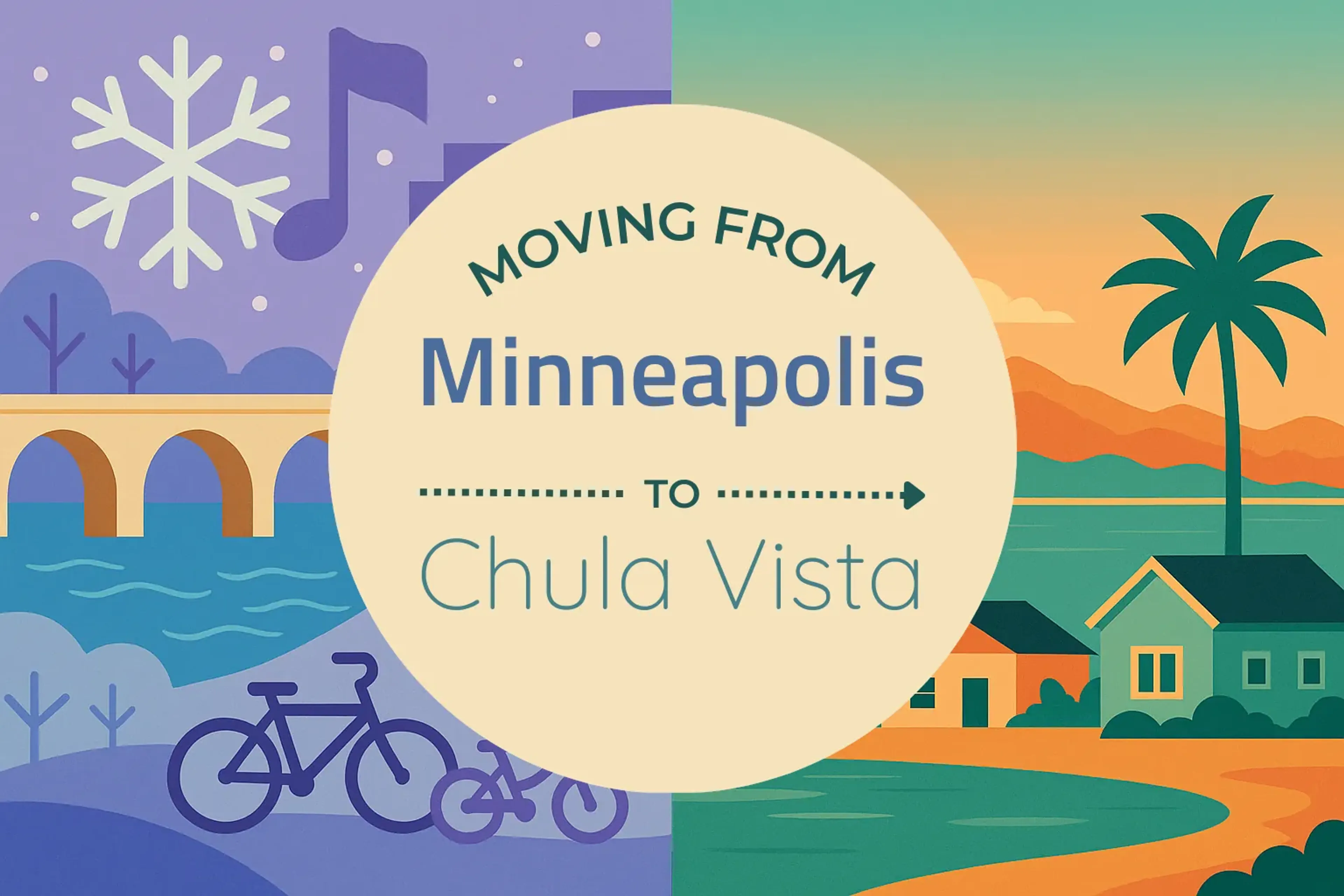 Side-by-side comparison of Minneapolis to Chula Vista moving companies