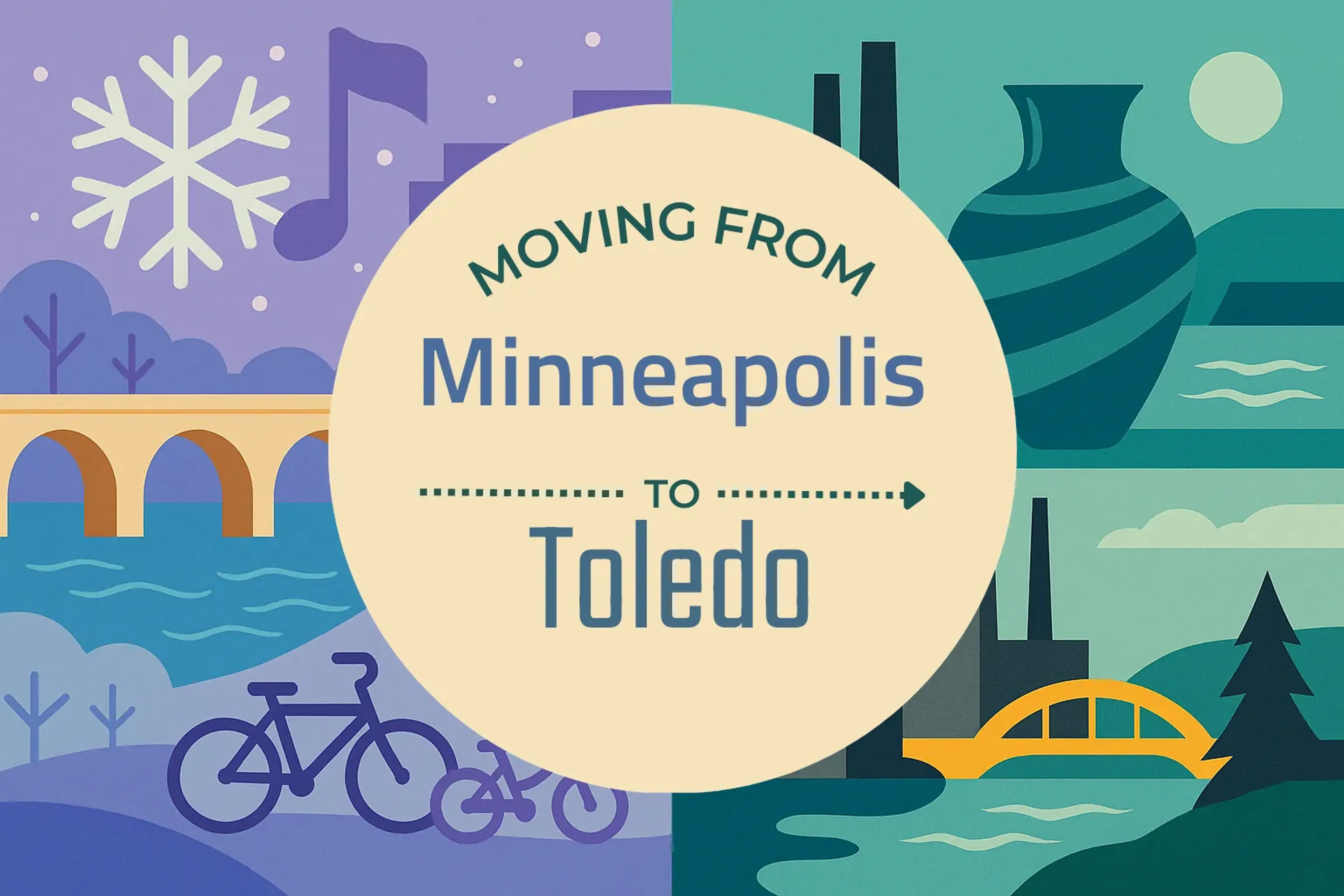 Side-by-side comparison of Minneapolis to Toledo moving companies