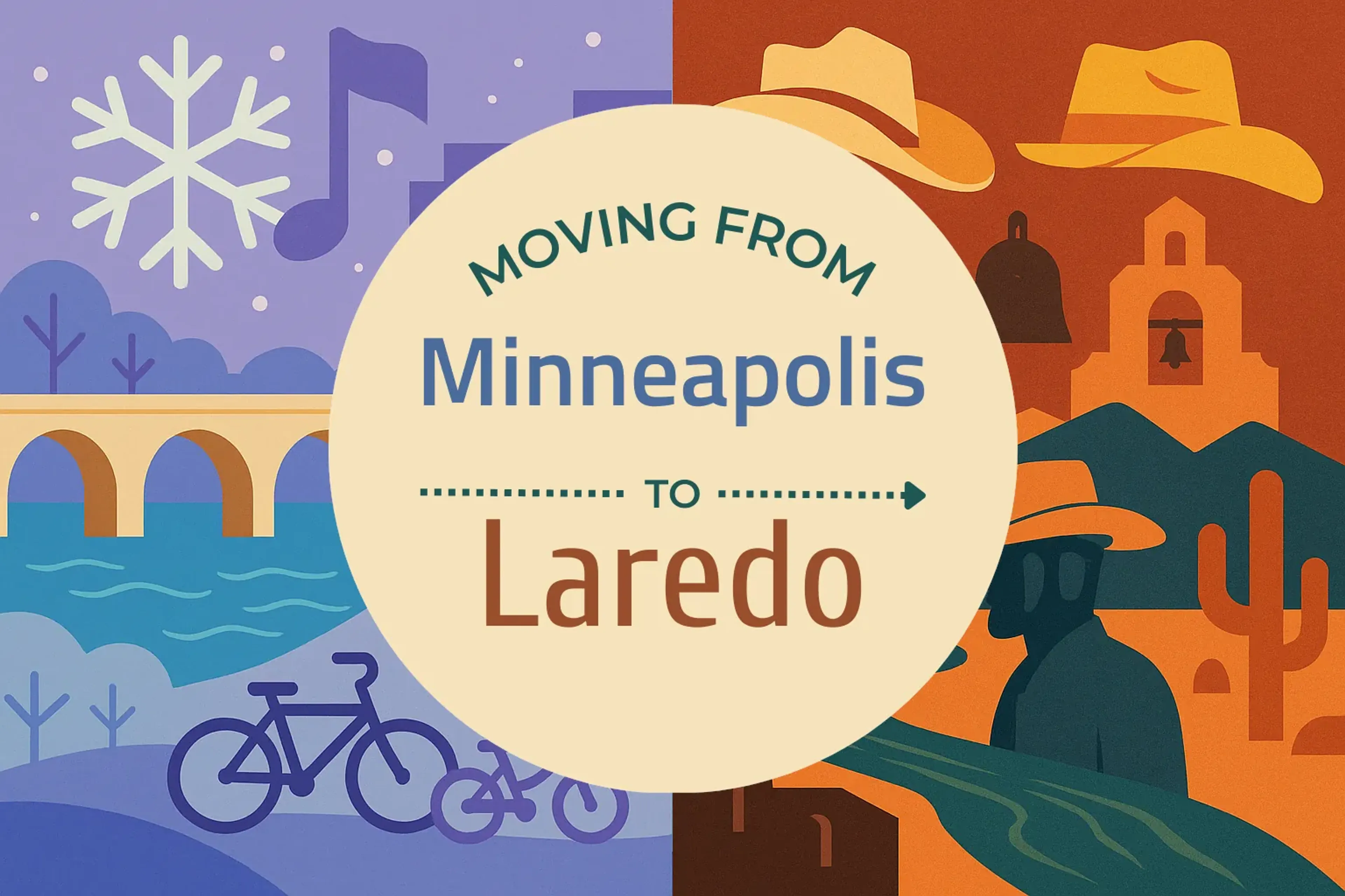 Side-by-side comparison of Minneapolis to Laredo moving companies
