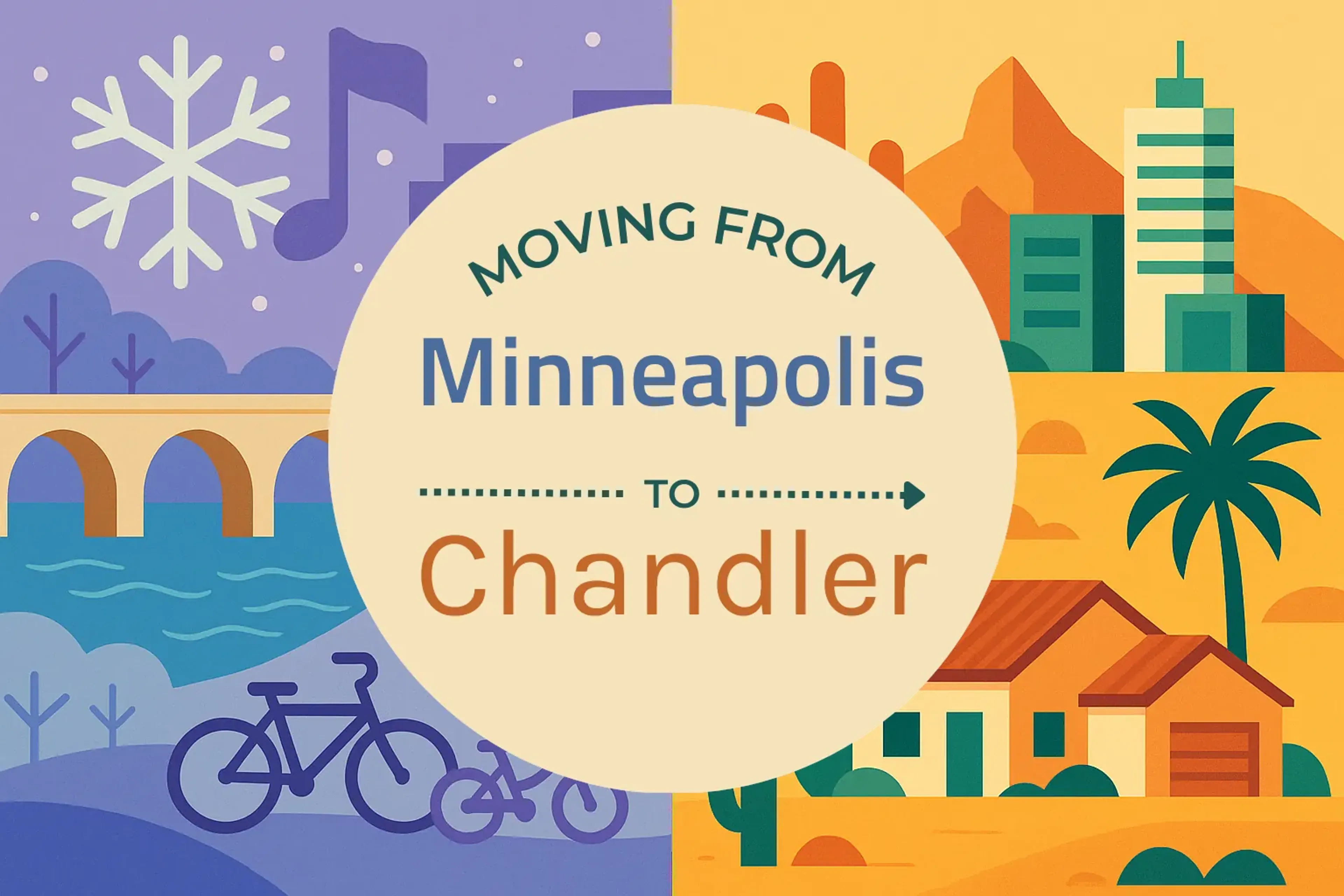 Side-by-side comparison of Minneapolis to Chandler moving companies