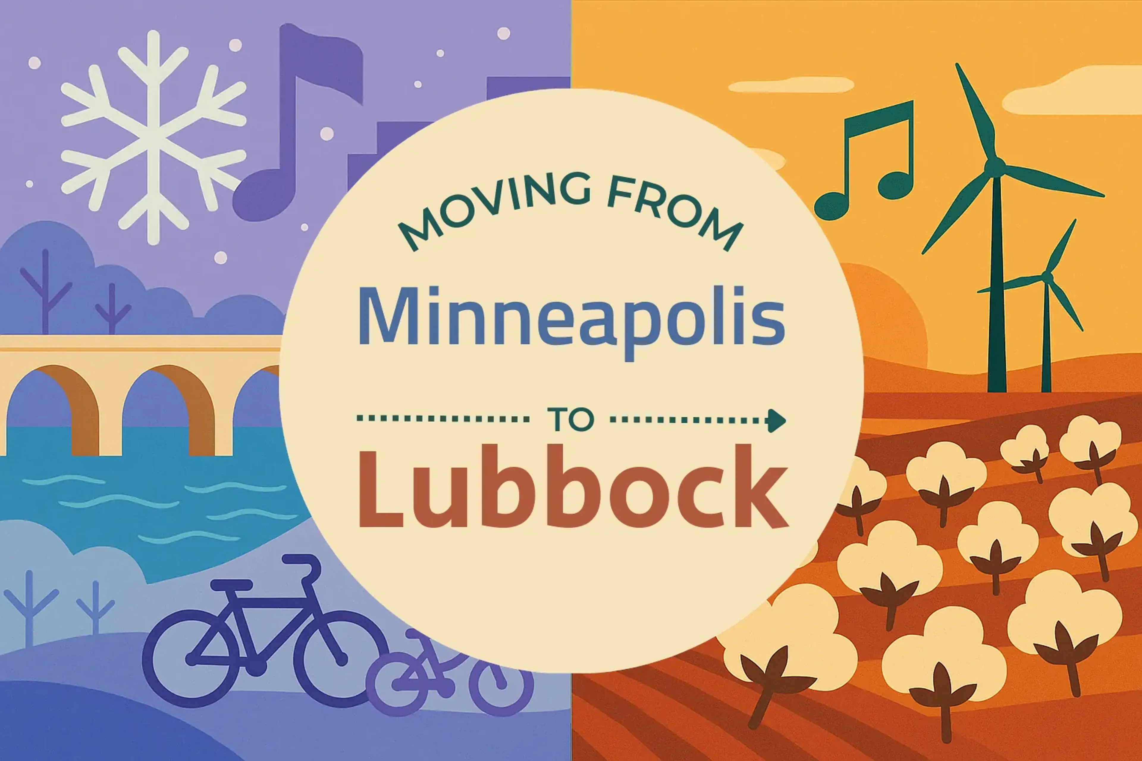 Side-by-side comparison of Minneapolis to Lubbock moving companies