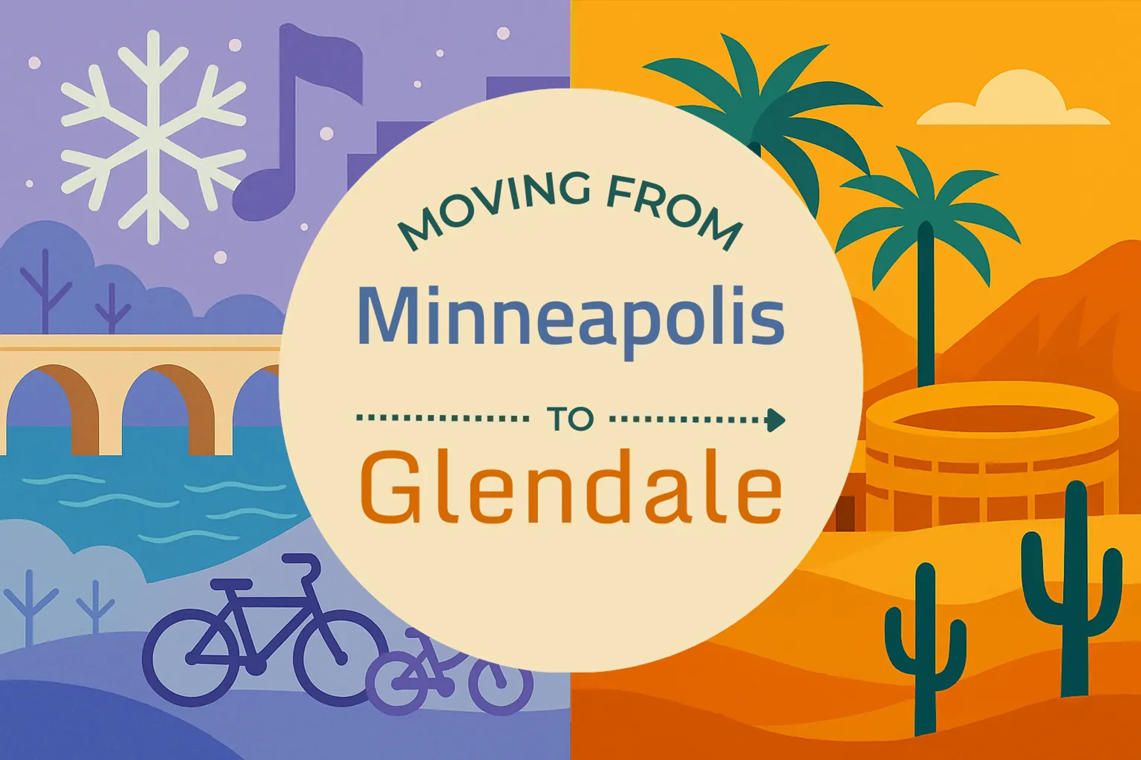 Side-by-side comparison of Minneapolis to Glendale moving companies
