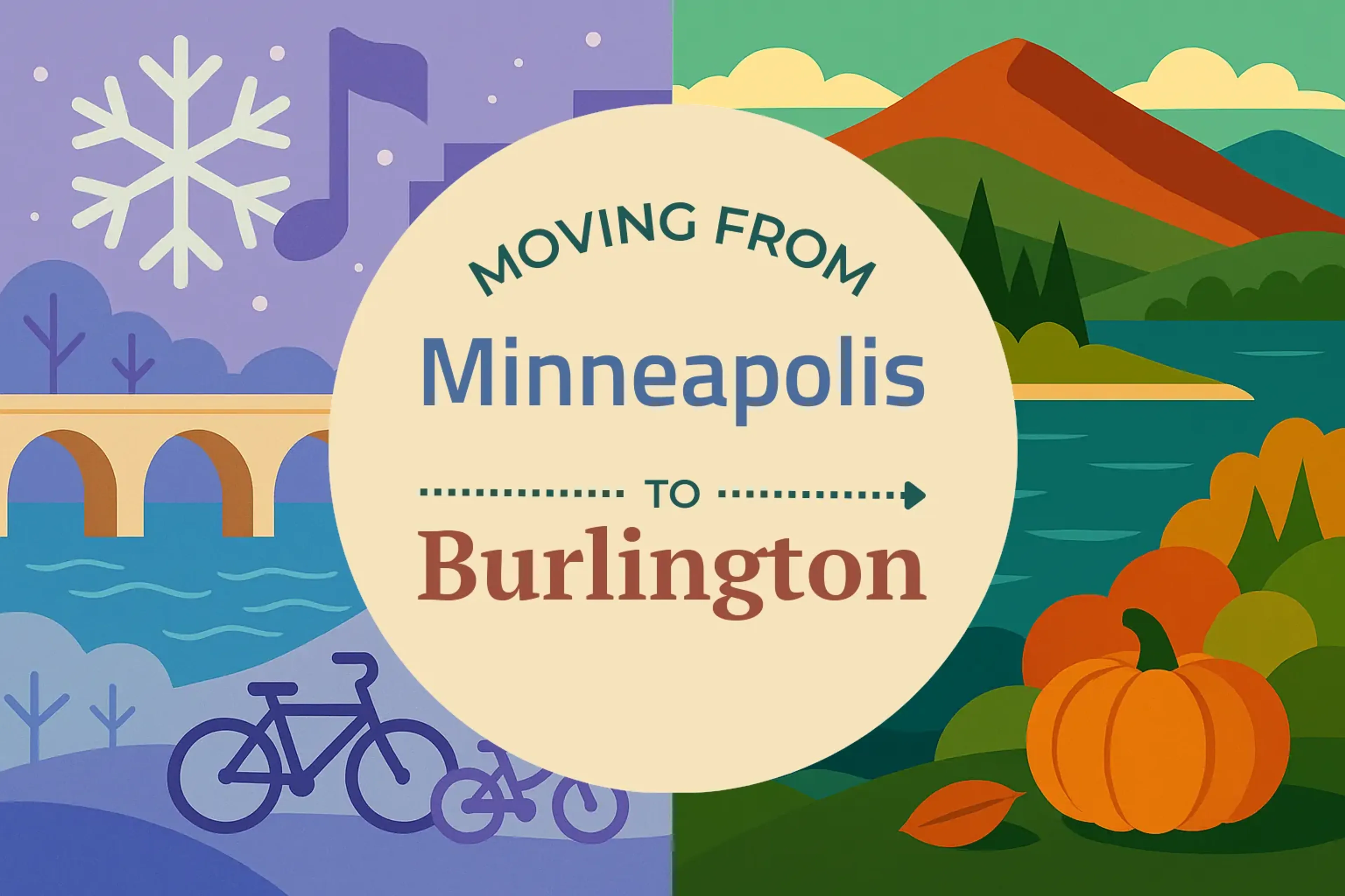 Side-by-side comparison of Minneapolis to Burlington moving companies