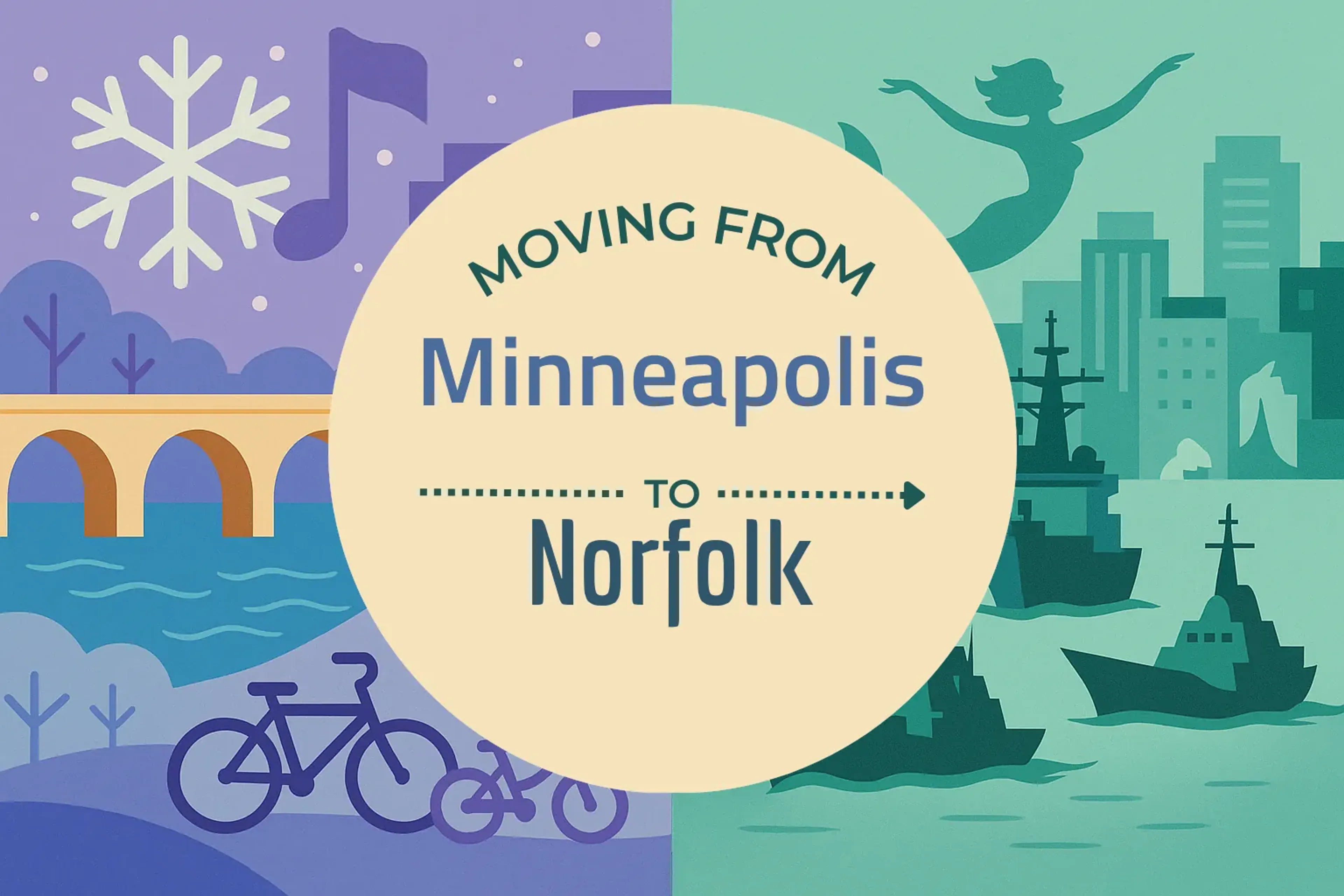 Side-by-side comparison of Minneapolis to Norfolk moving companies