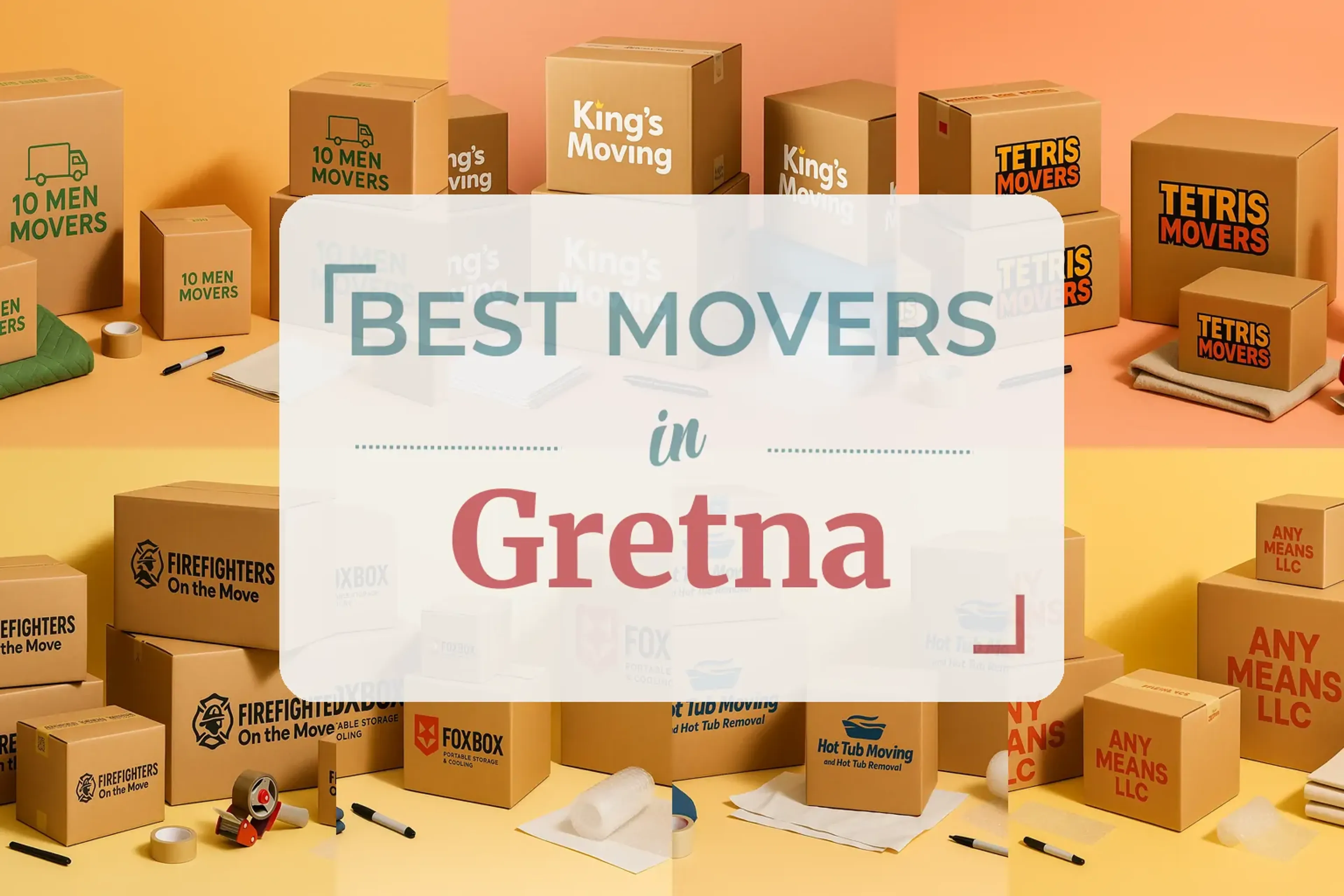 Side-by-side comparison of Gretna moving companies