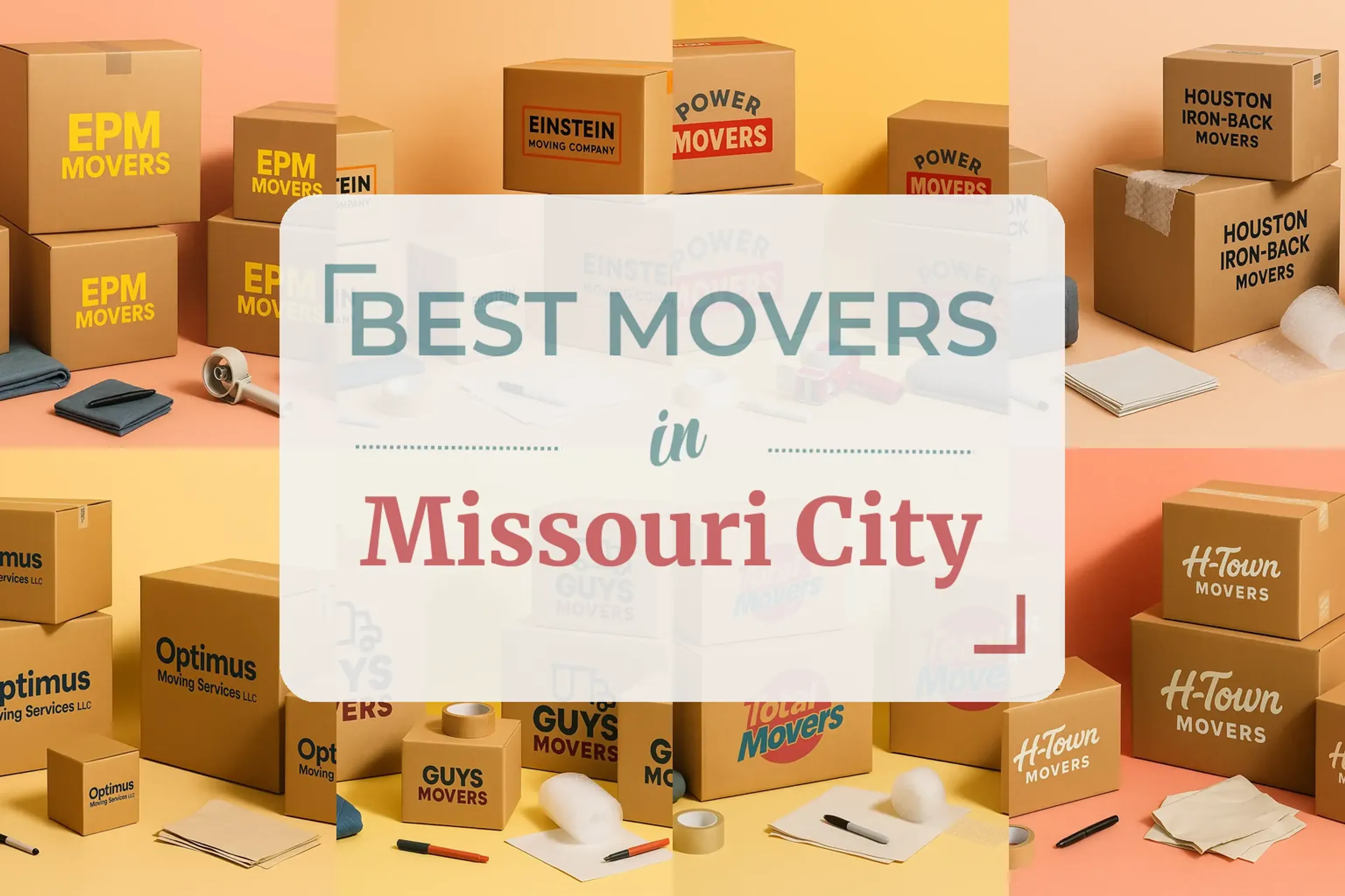 Side-by-side comparison of Missouri City moving companies