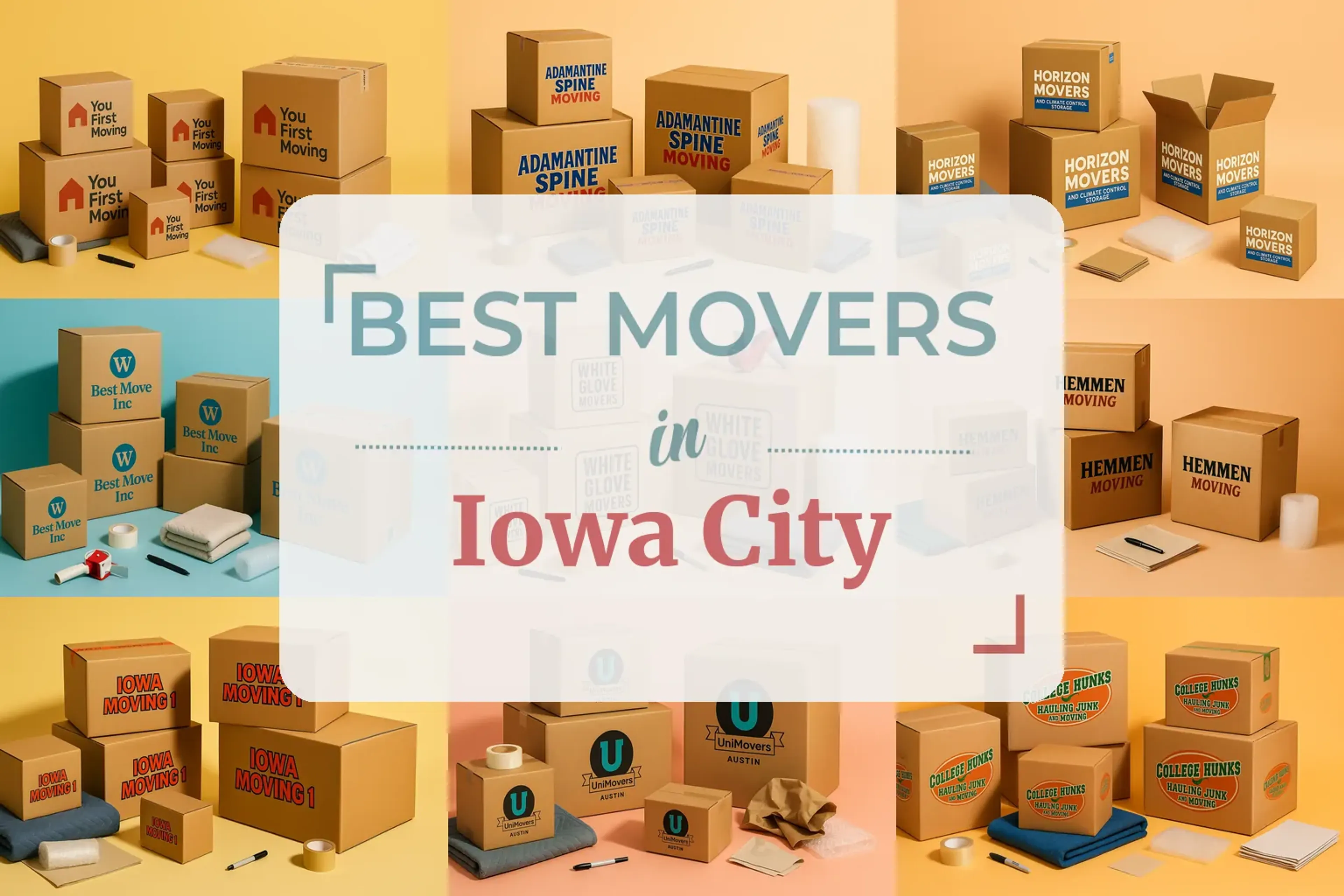 Side-by-side comparison of Iowa City moving companies