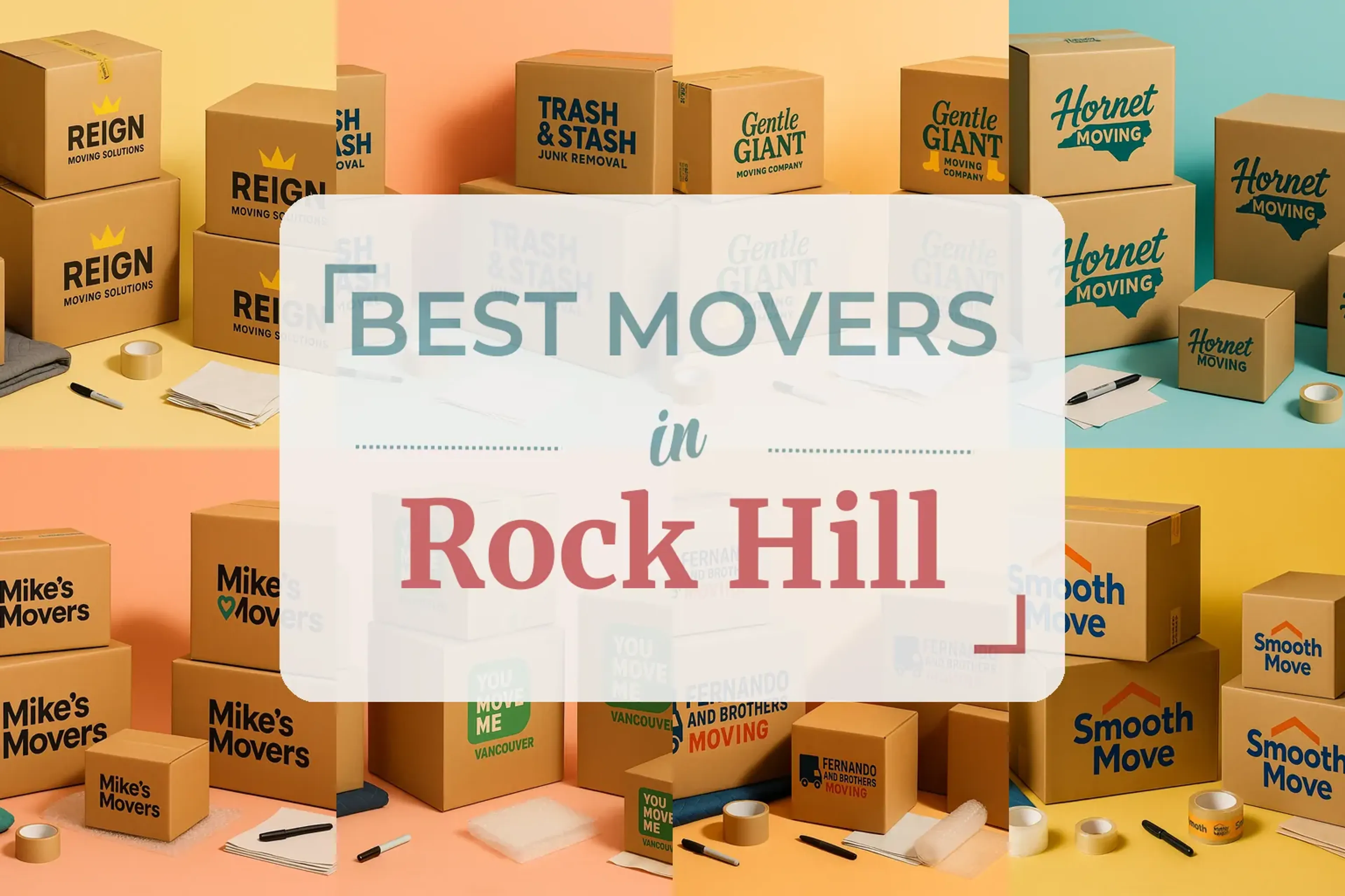 Side-by-side comparison of Rock Hill moving companies