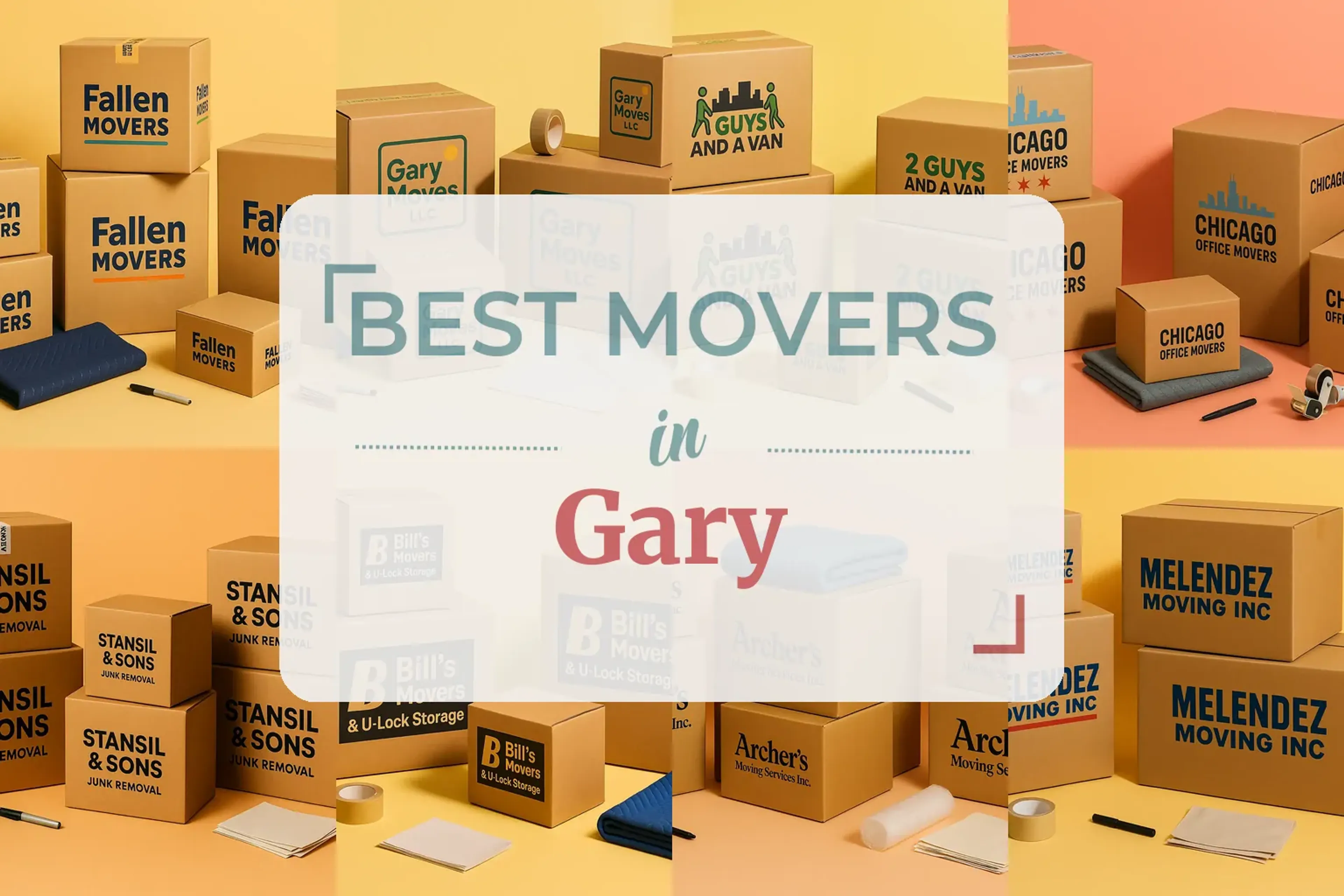 Side-by-side comparison of Gary moving companies