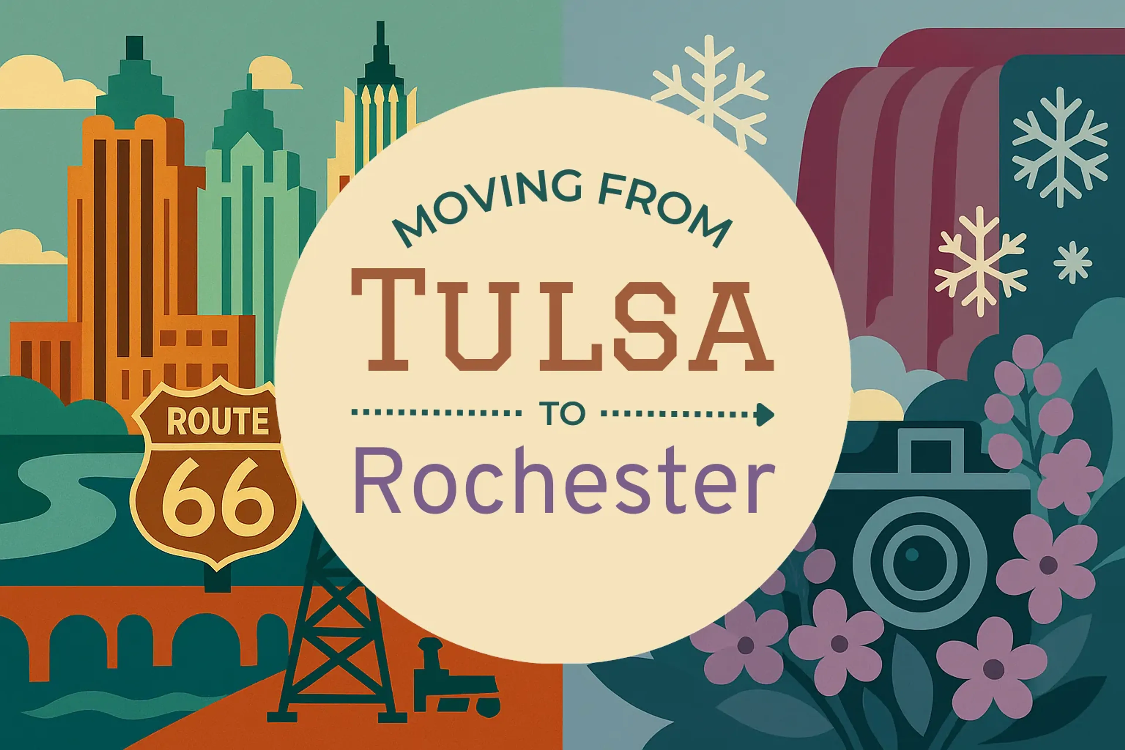 Side-by-side comparison of Tulsa to Rochester moving companies