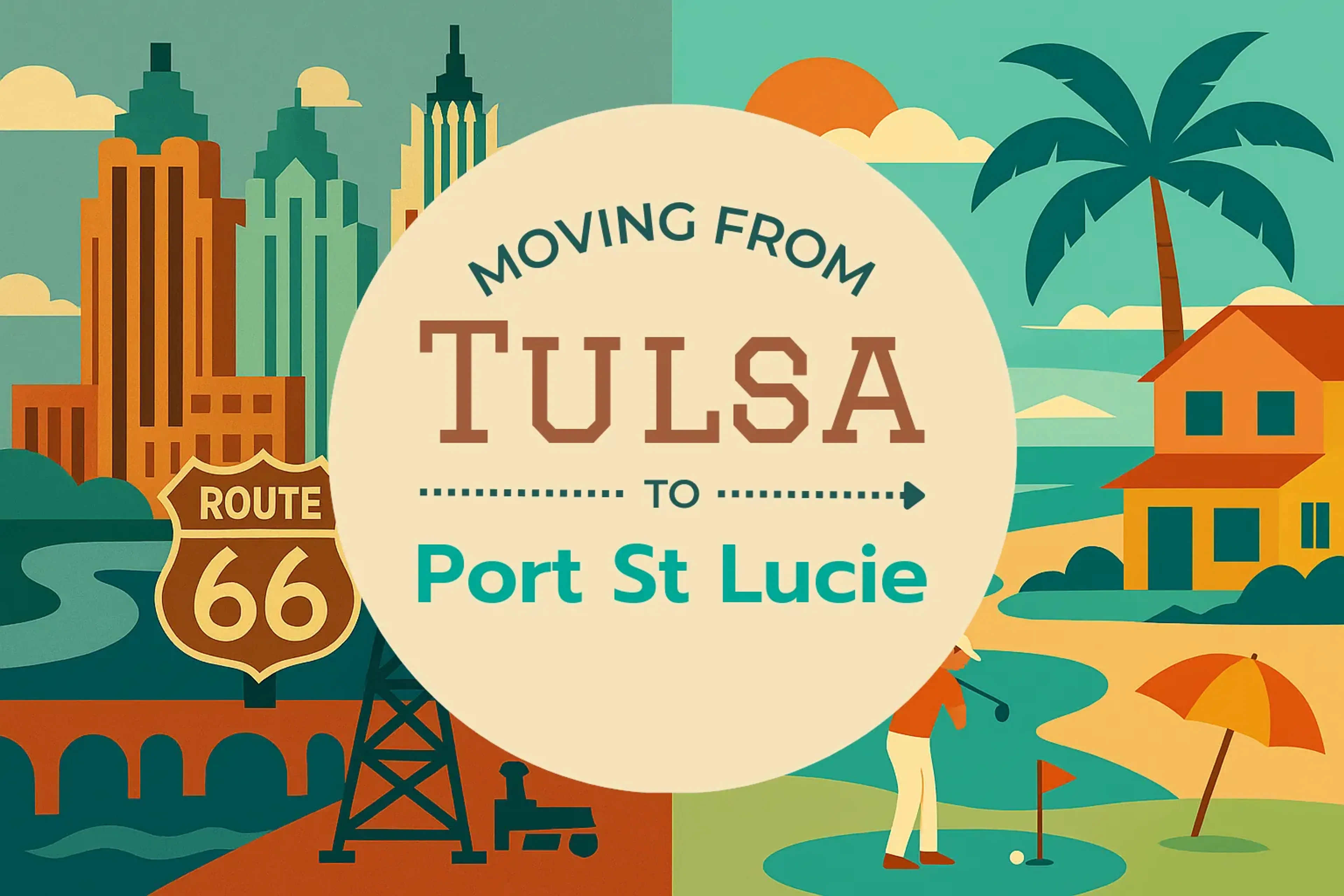 Side-by-side comparison of Tulsa to Port St. Lucie moving companies