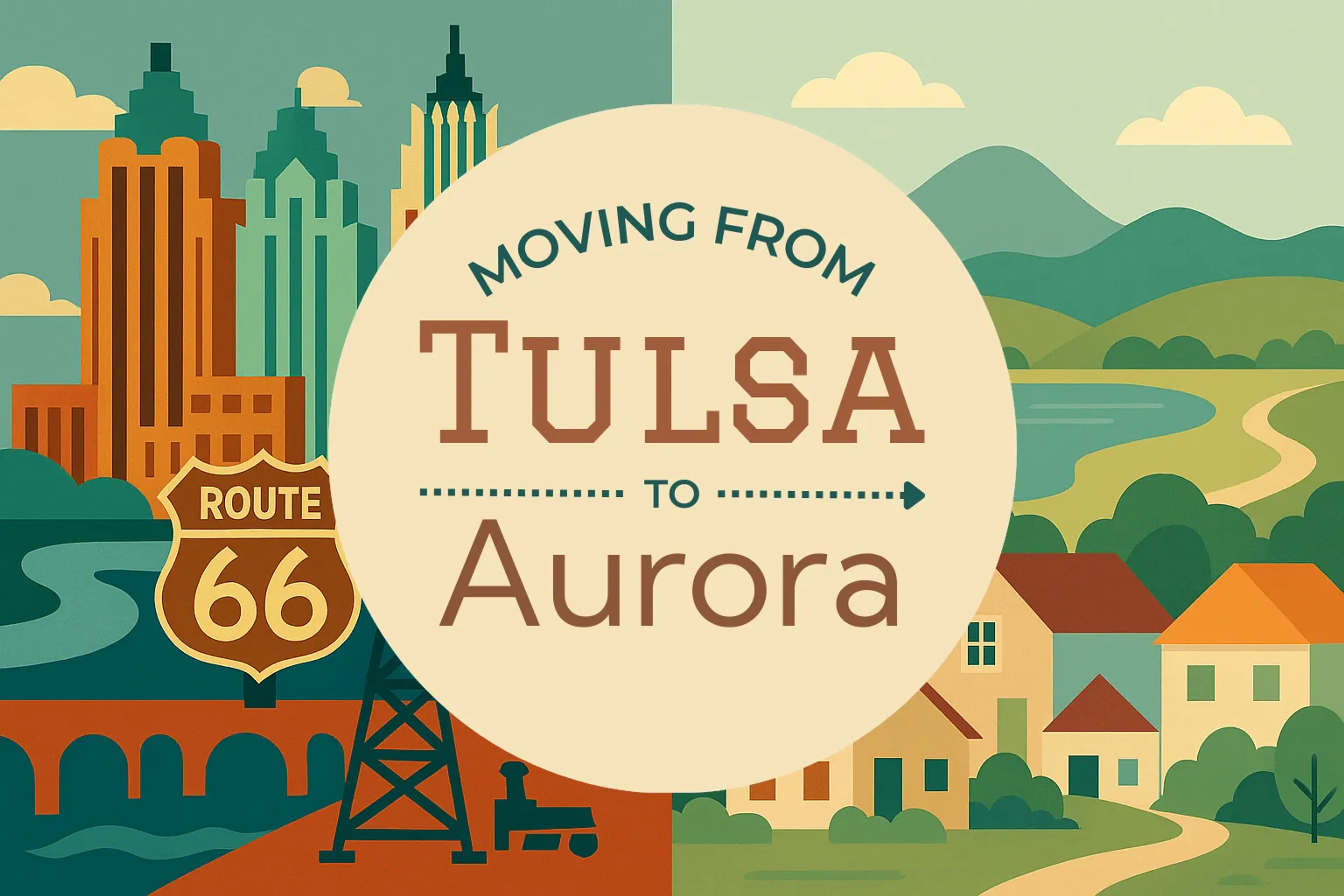 Side-by-side comparison of Tulsa to Aurora moving companies