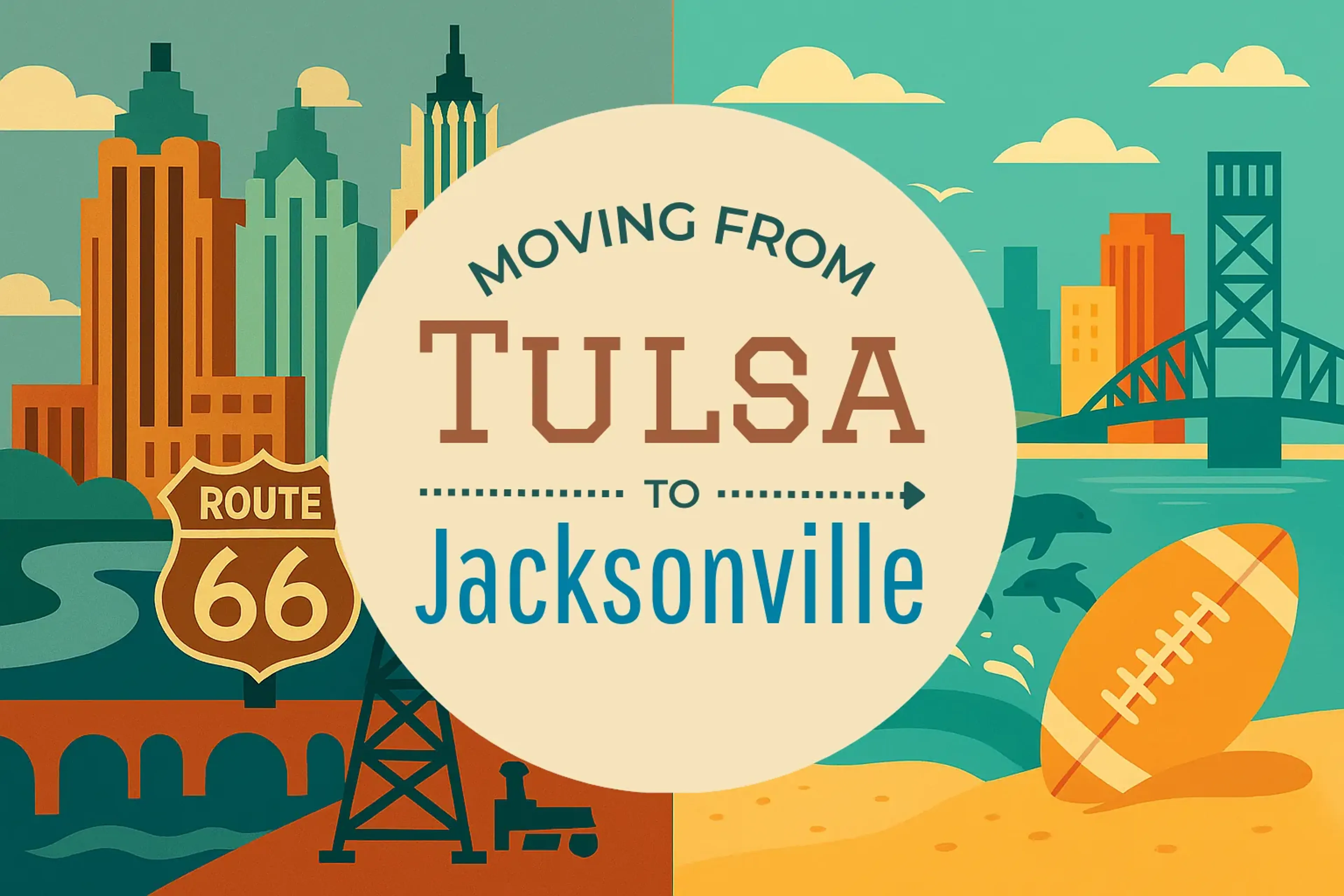 Side-by-side comparison of Tulsa to Jacksonville moving companies