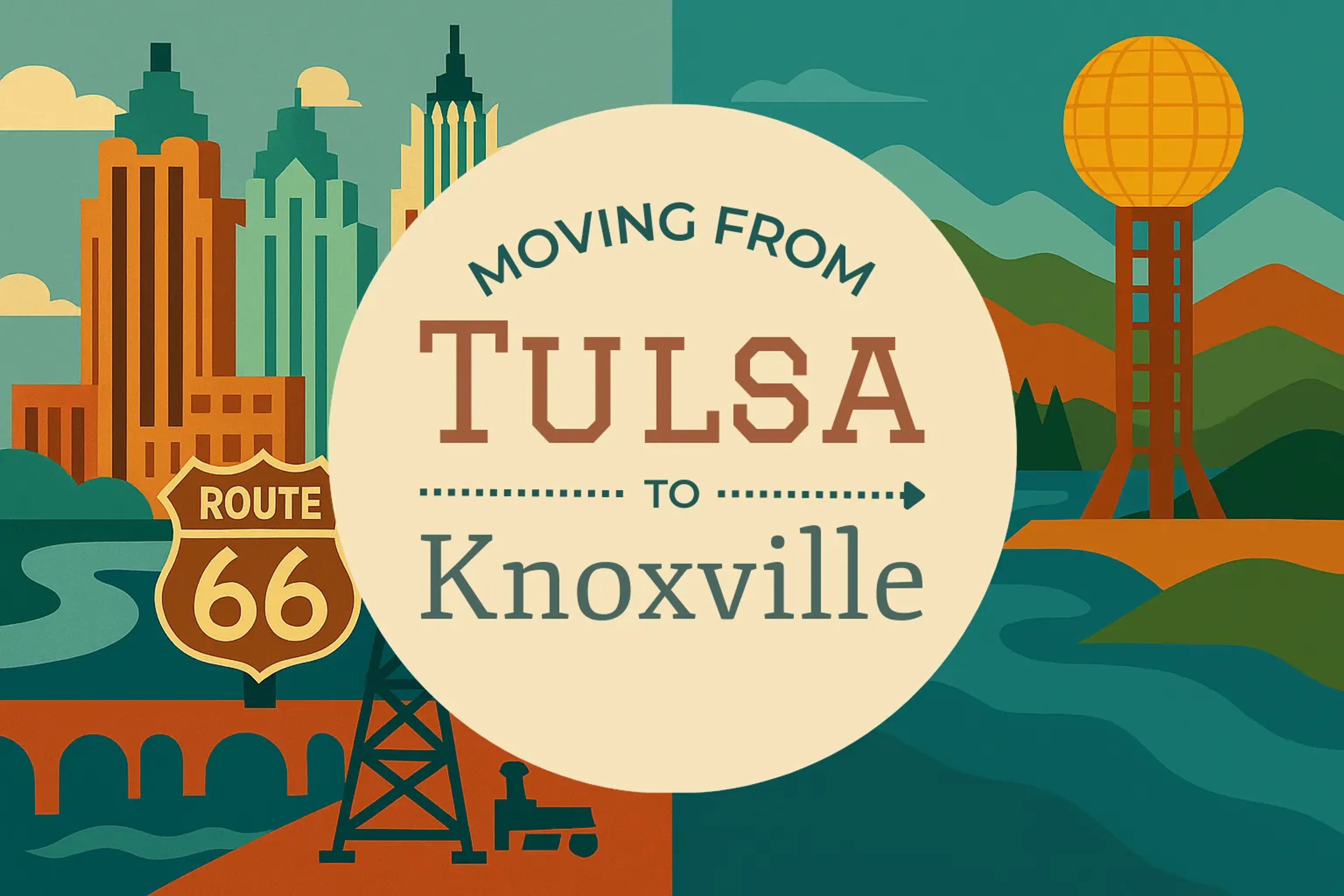 Side-by-side comparison of Tulsa to Knoxville moving companies