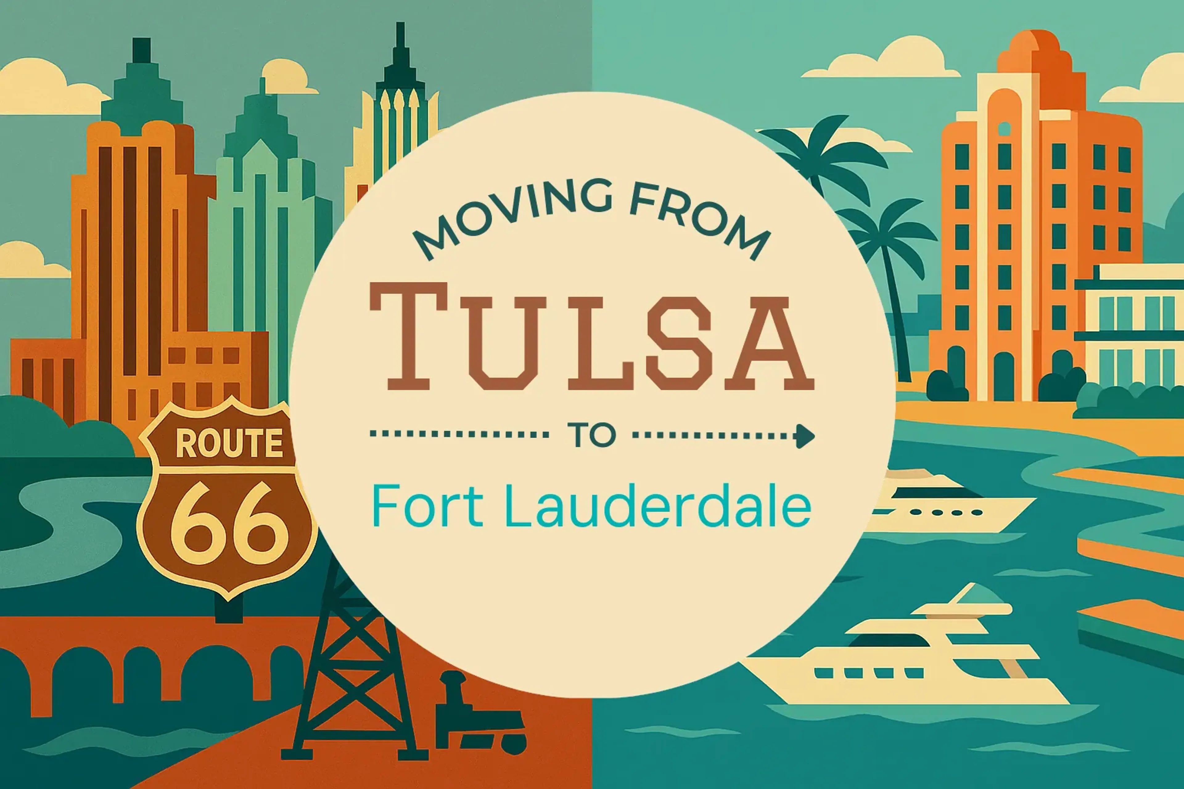 Side-by-side comparison of Tulsa to Fort Lauderdale moving companies