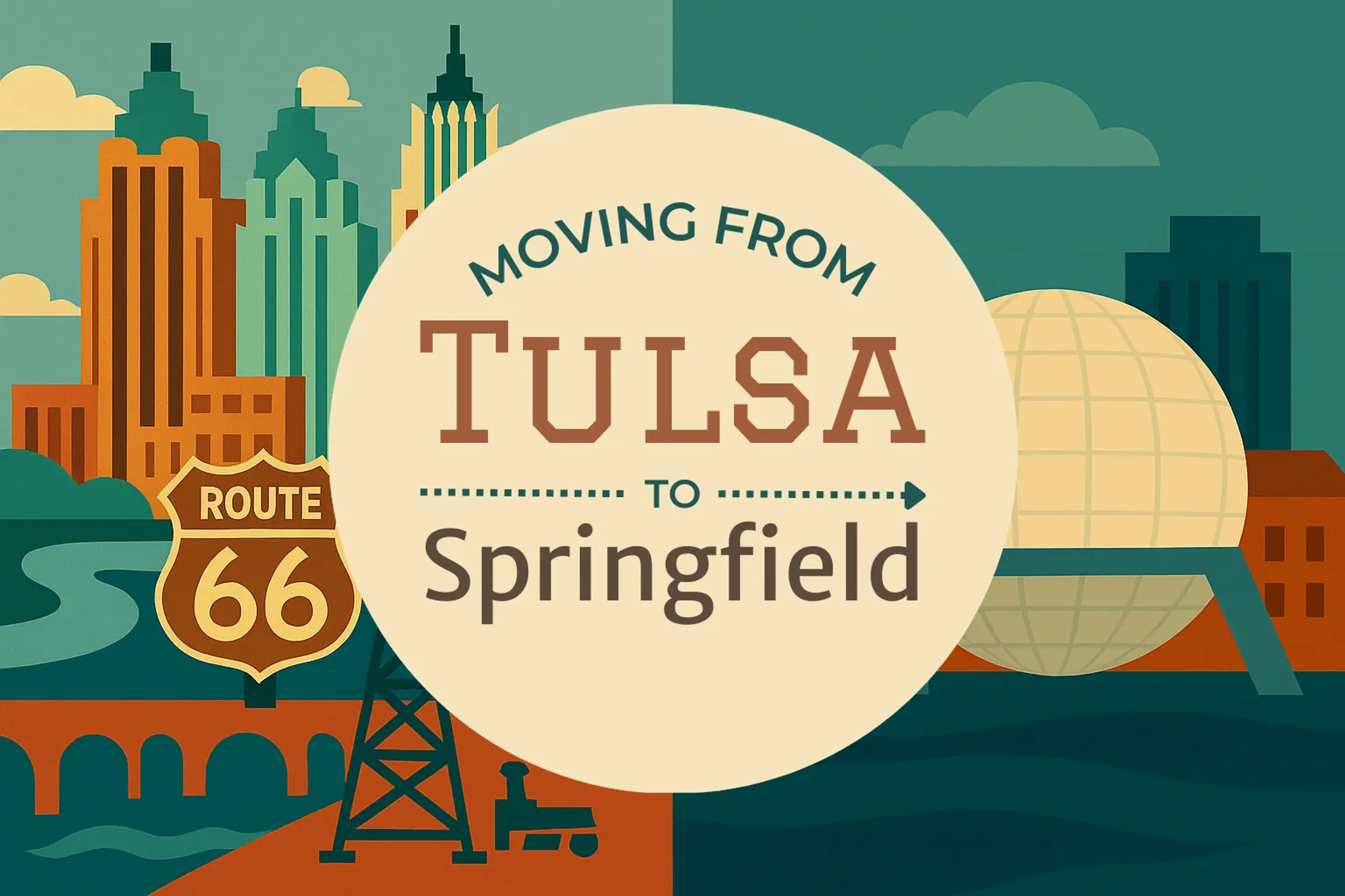 Side-by-side comparison of Tulsa to Springfield moving companies