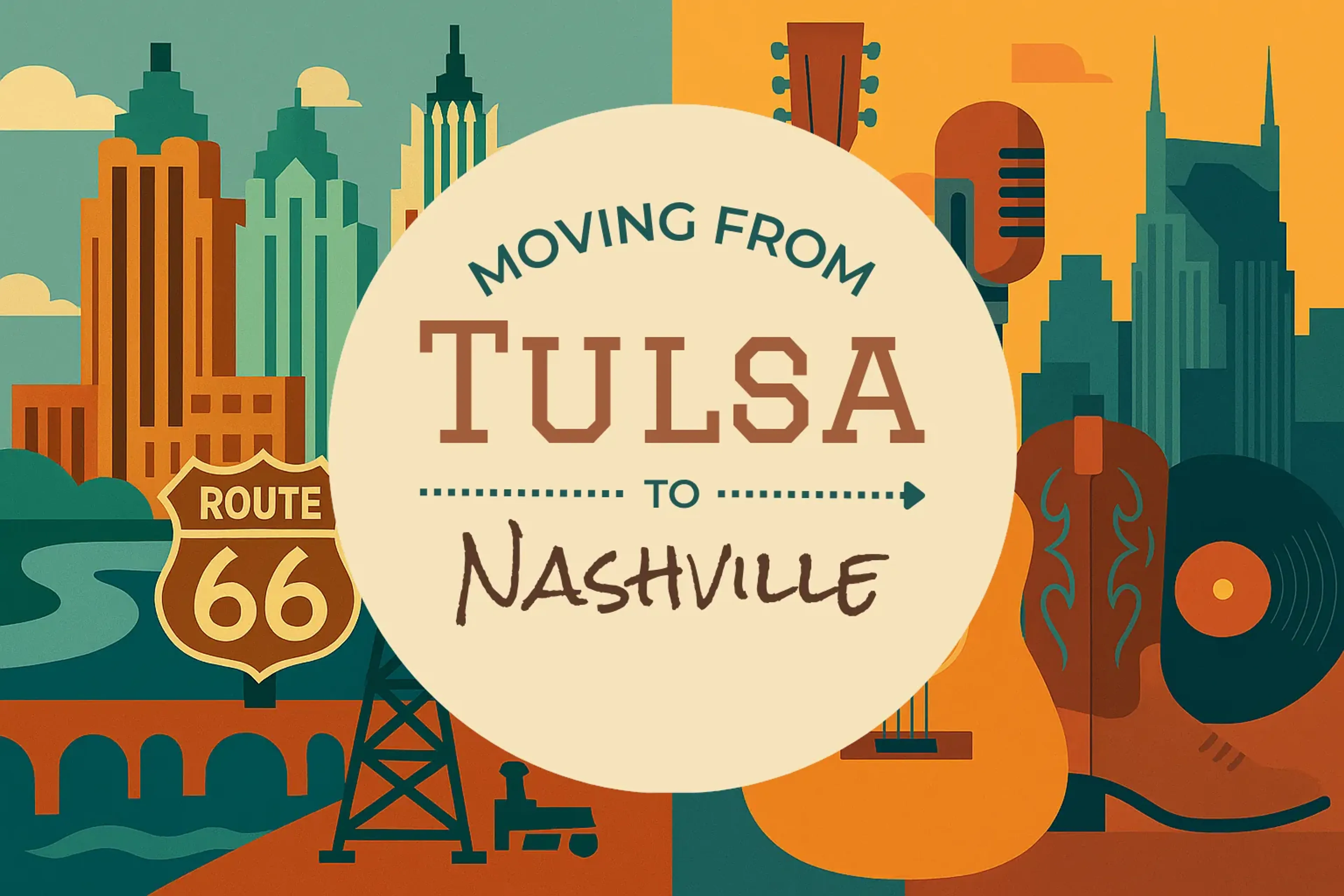 Side-by-side comparison of Tulsa to Nashville moving companies