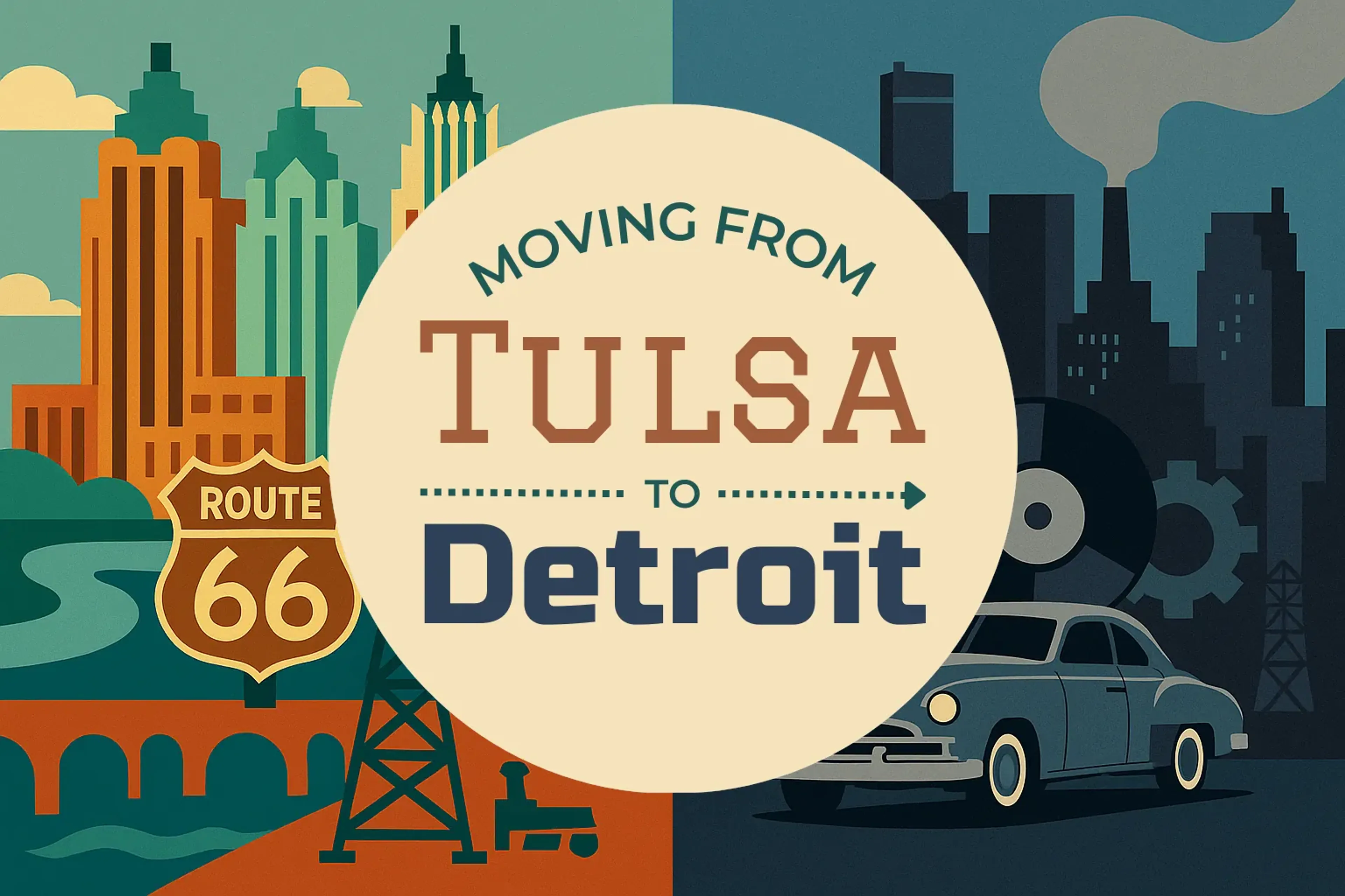 Side-by-side comparison of Tulsa to Detroit moving companies