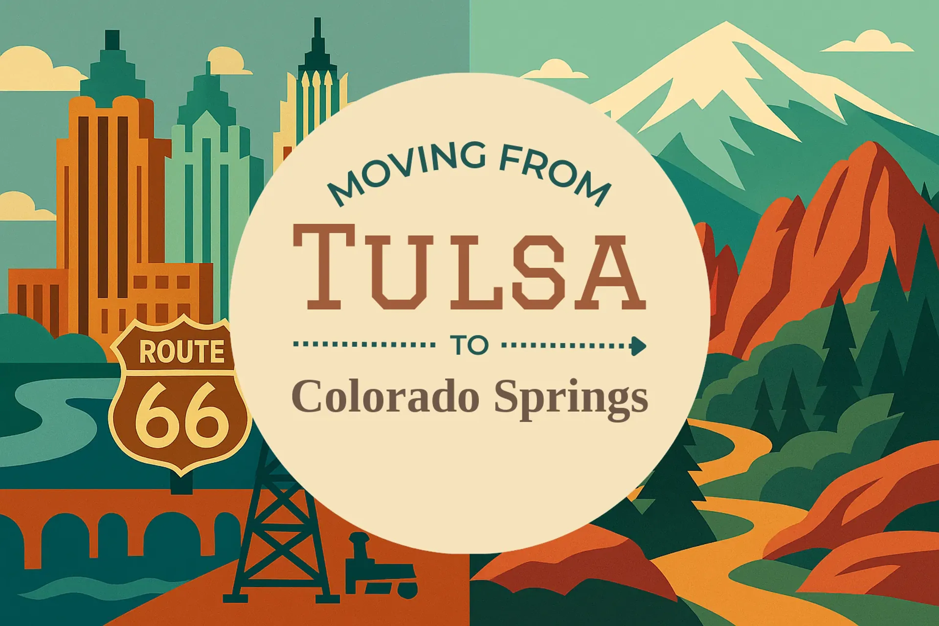 Side-by-side comparison of Tulsa to Colorado Springs moving companies