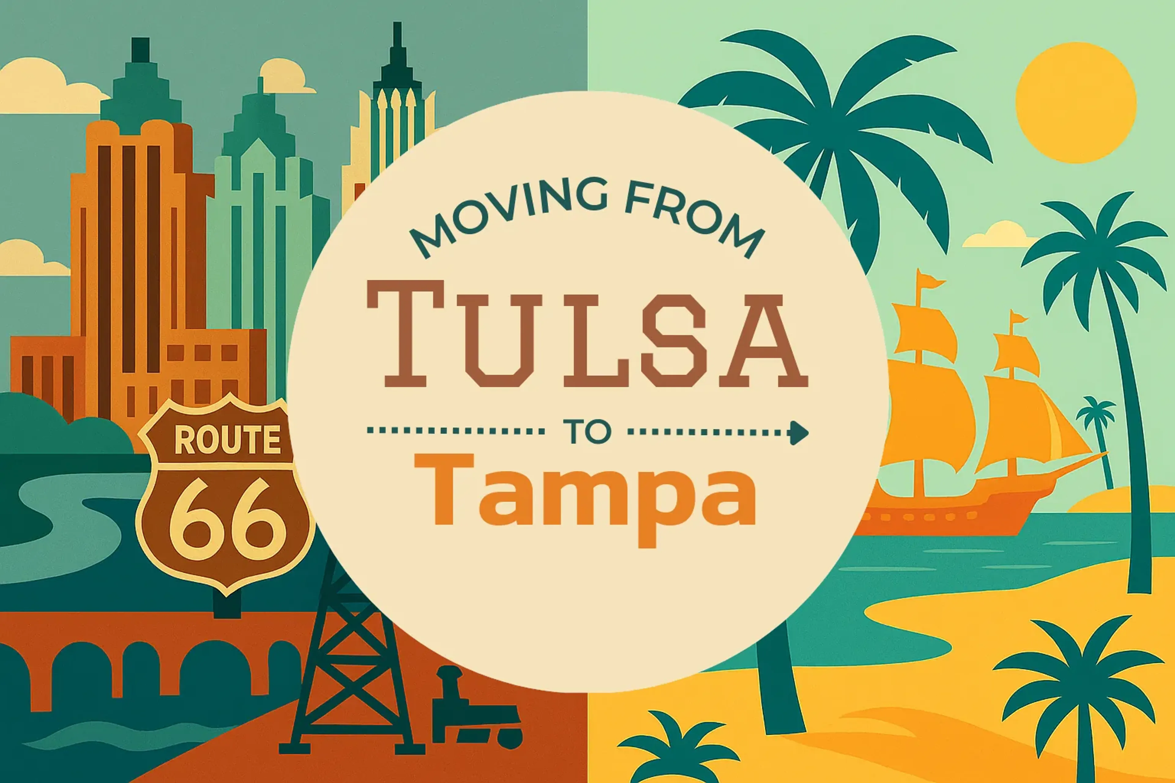 Side-by-side comparison of Tulsa to Tampa moving companies