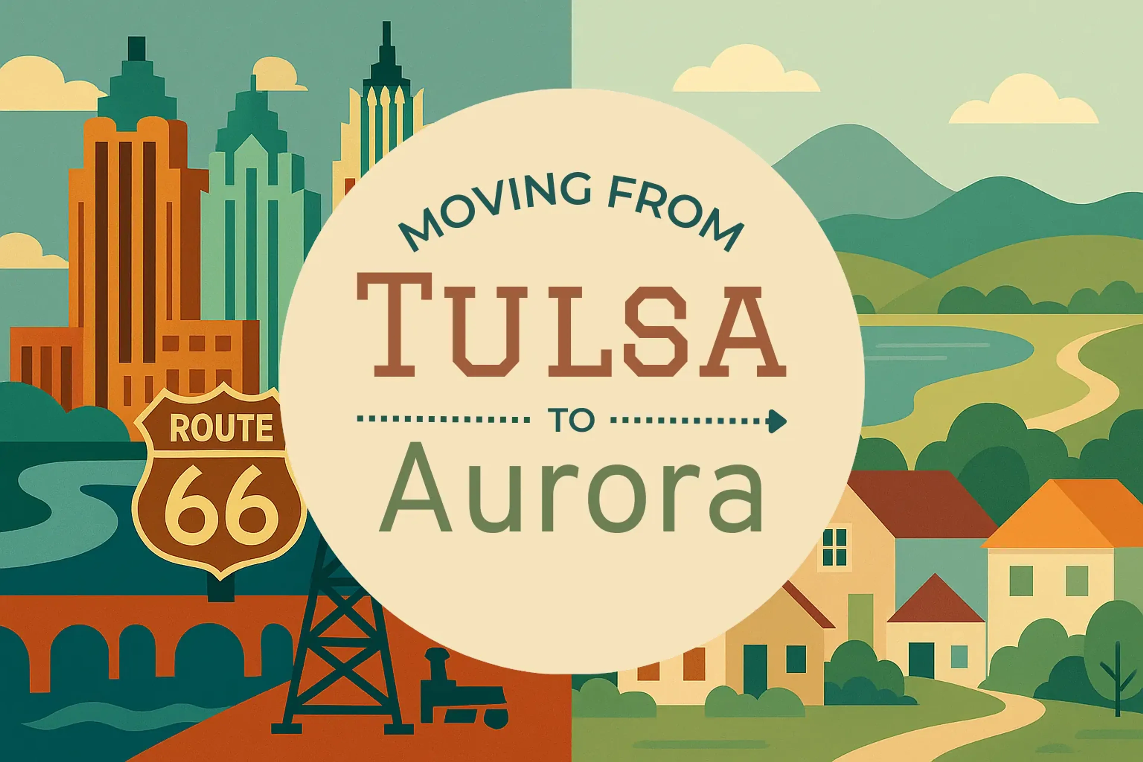 Side-by-side comparison of Tulsa to Aurora moving companies