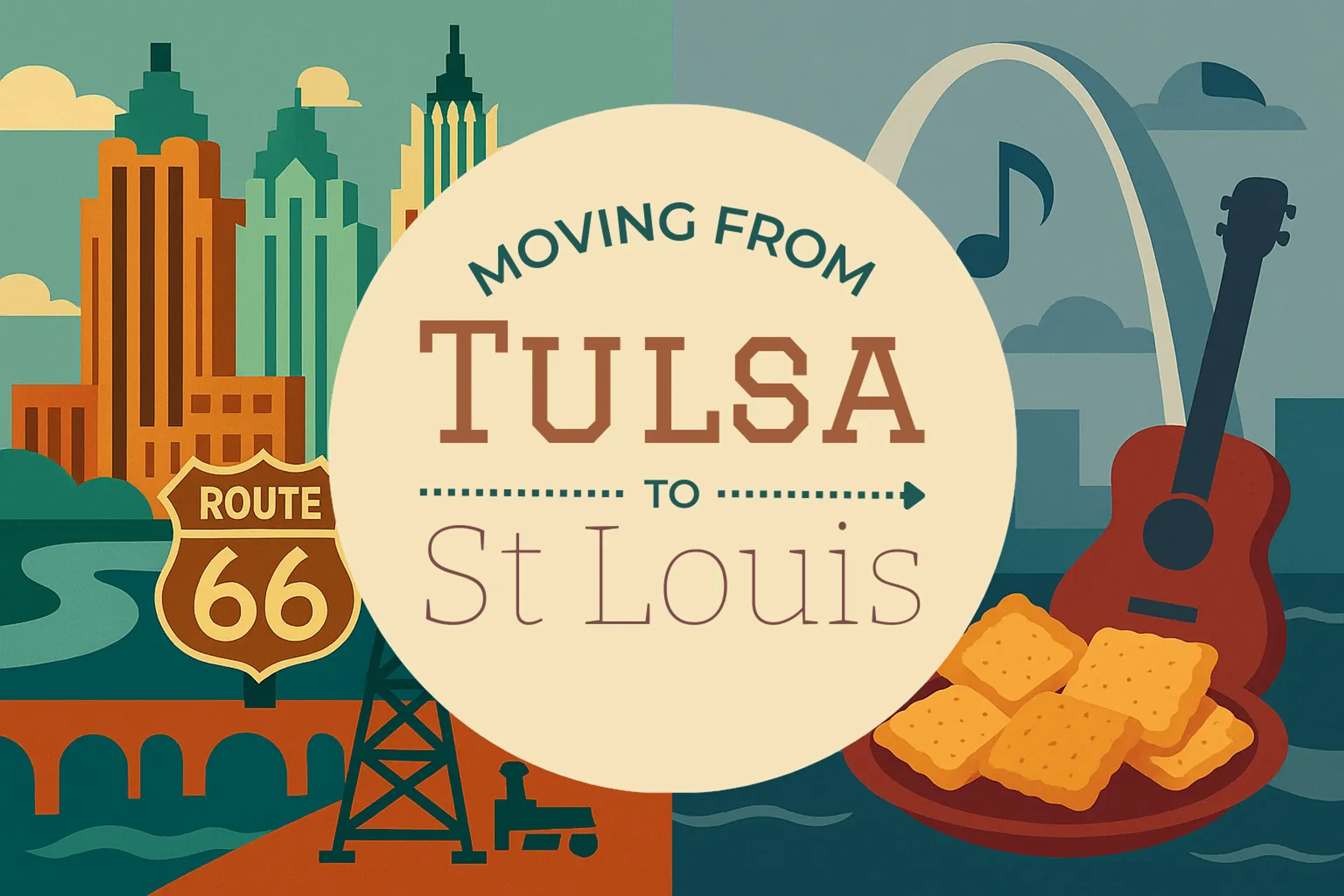Side-by-side comparison of Tulsa to St. Louis moving companies
