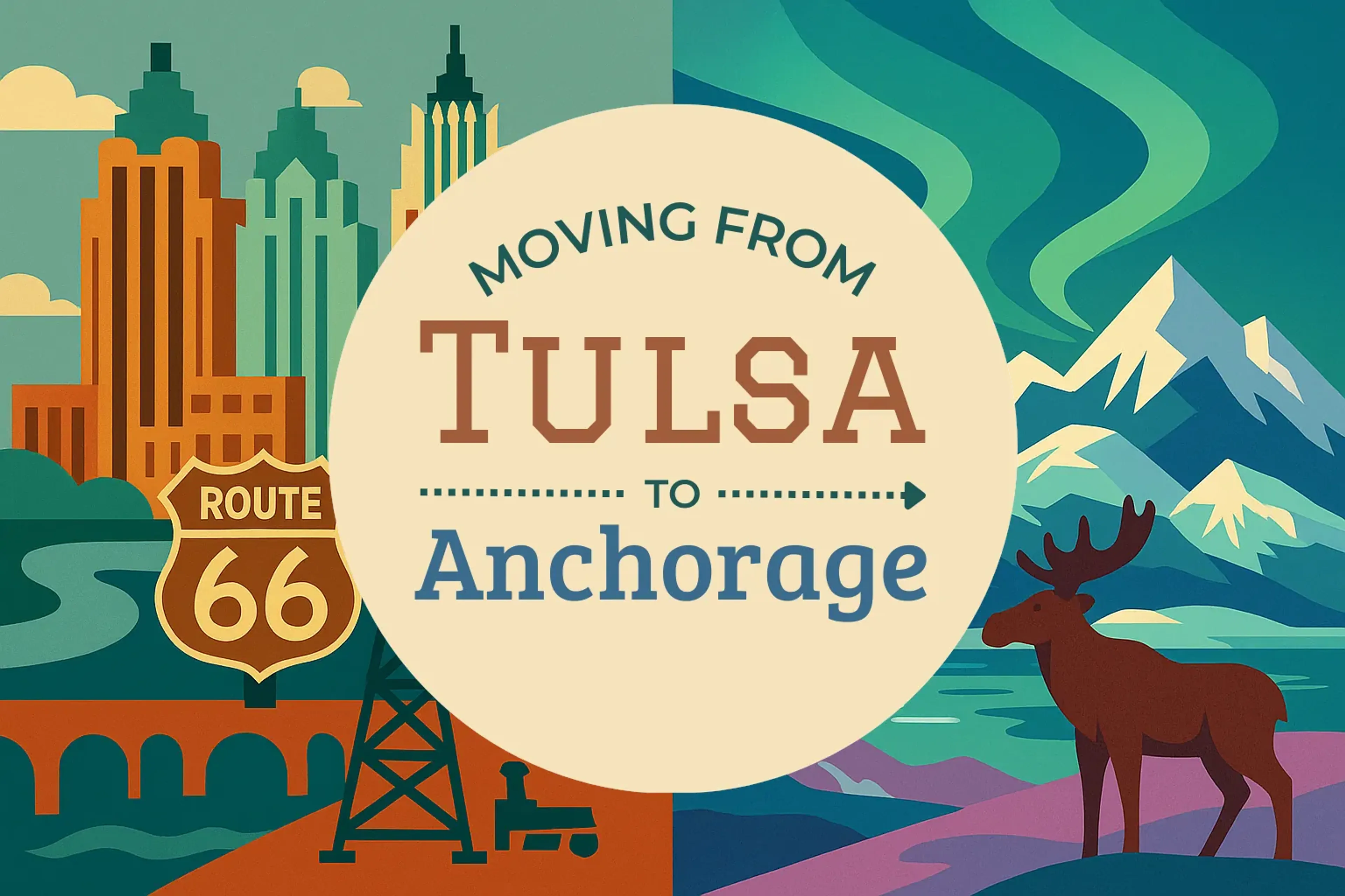 Side-by-side comparison of Tulsa to Anchorage moving companies