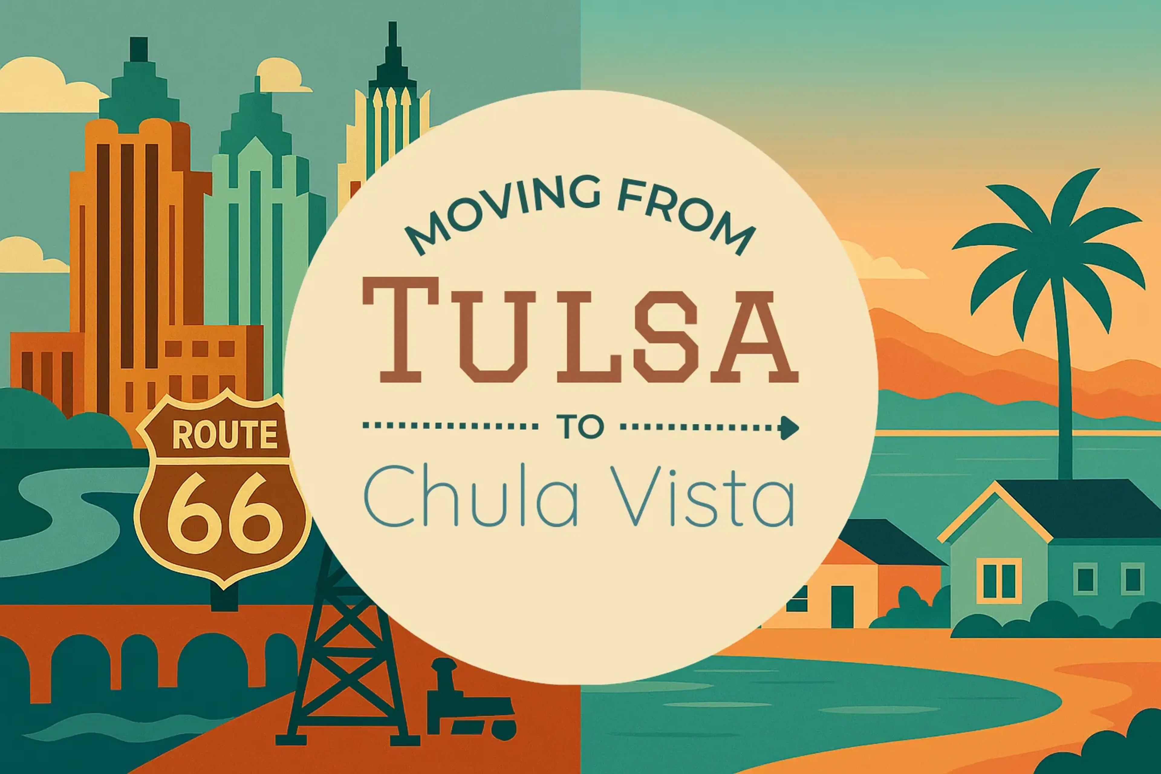 Side-by-side comparison of Tulsa to Chula Vista moving companies