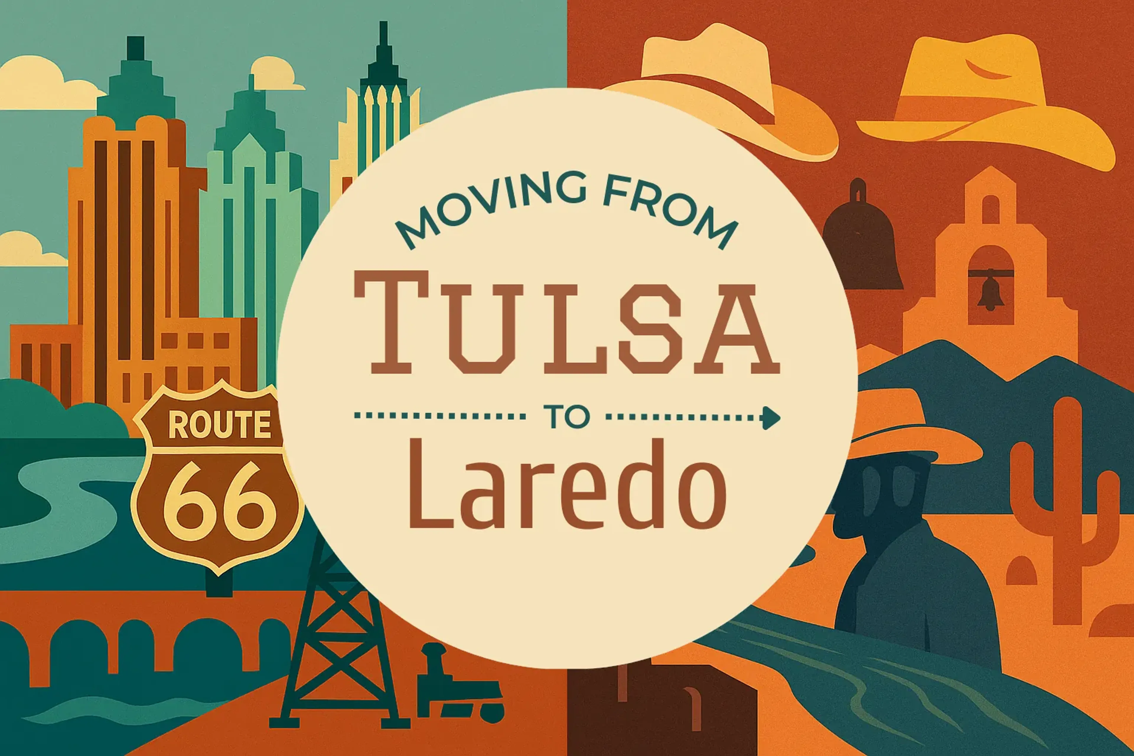 Side-by-side comparison of Tulsa to Laredo moving companies