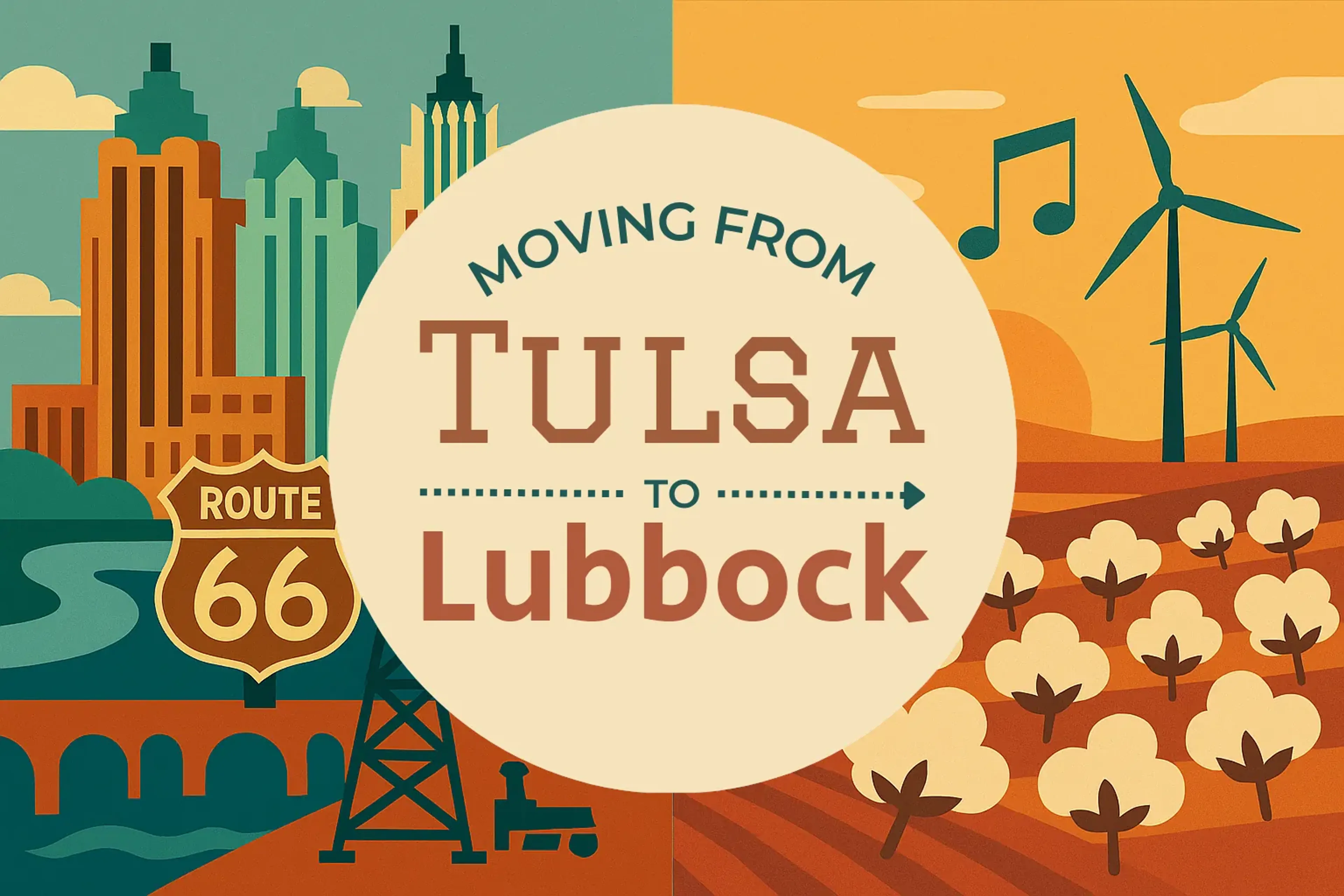 Side-by-side comparison of Tulsa to Lubbock moving companies