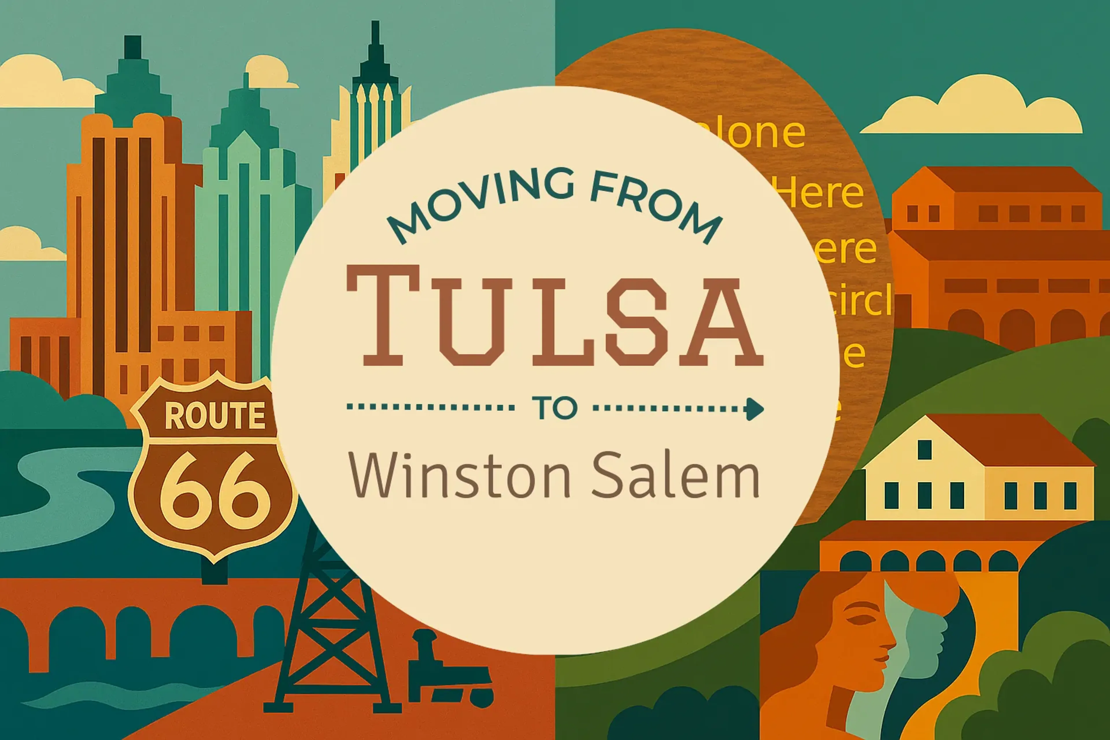 Side-by-side comparison of Tulsa to Winston Salem moving companies