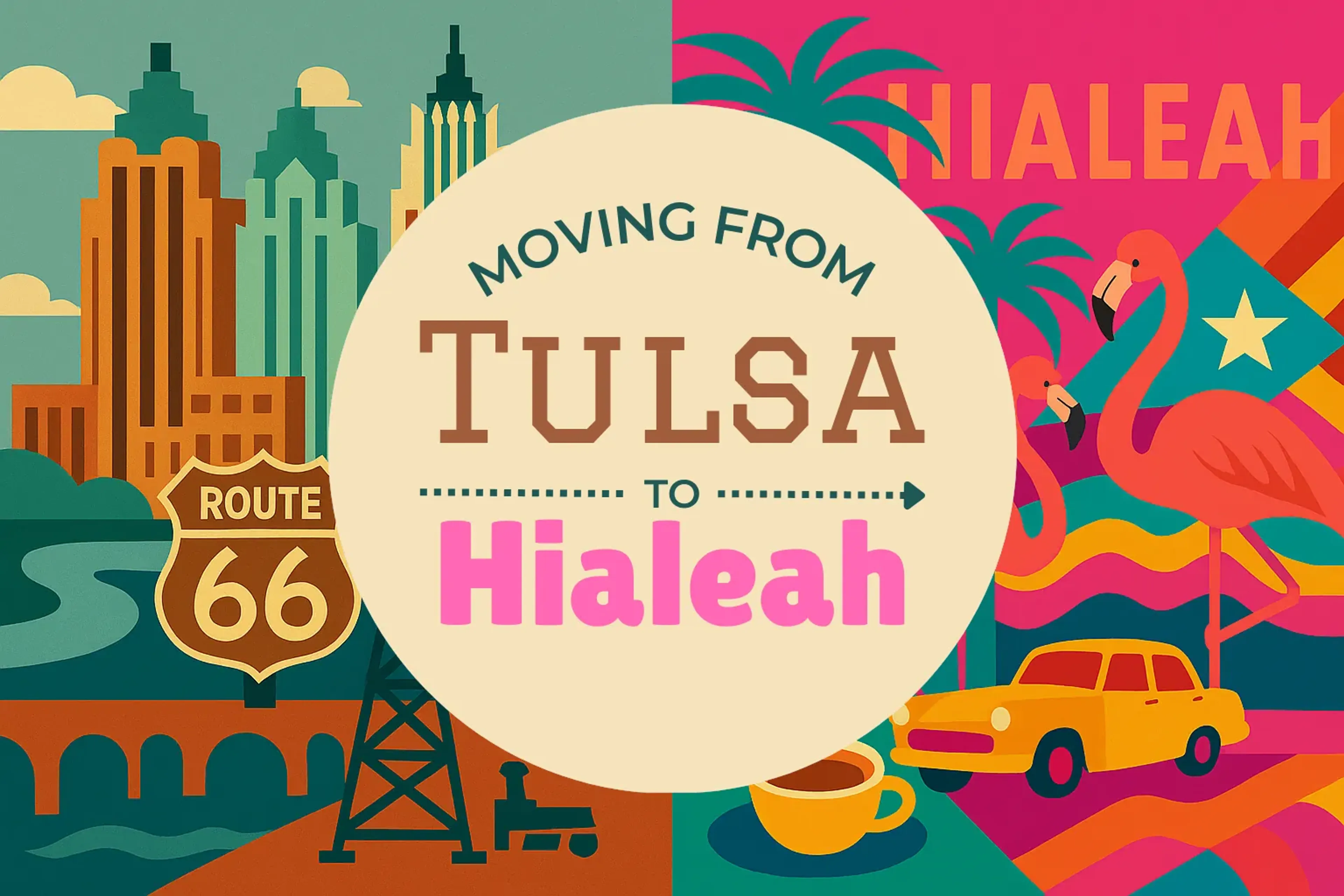 Side-by-side comparison of Tulsa to Hialeah moving companies