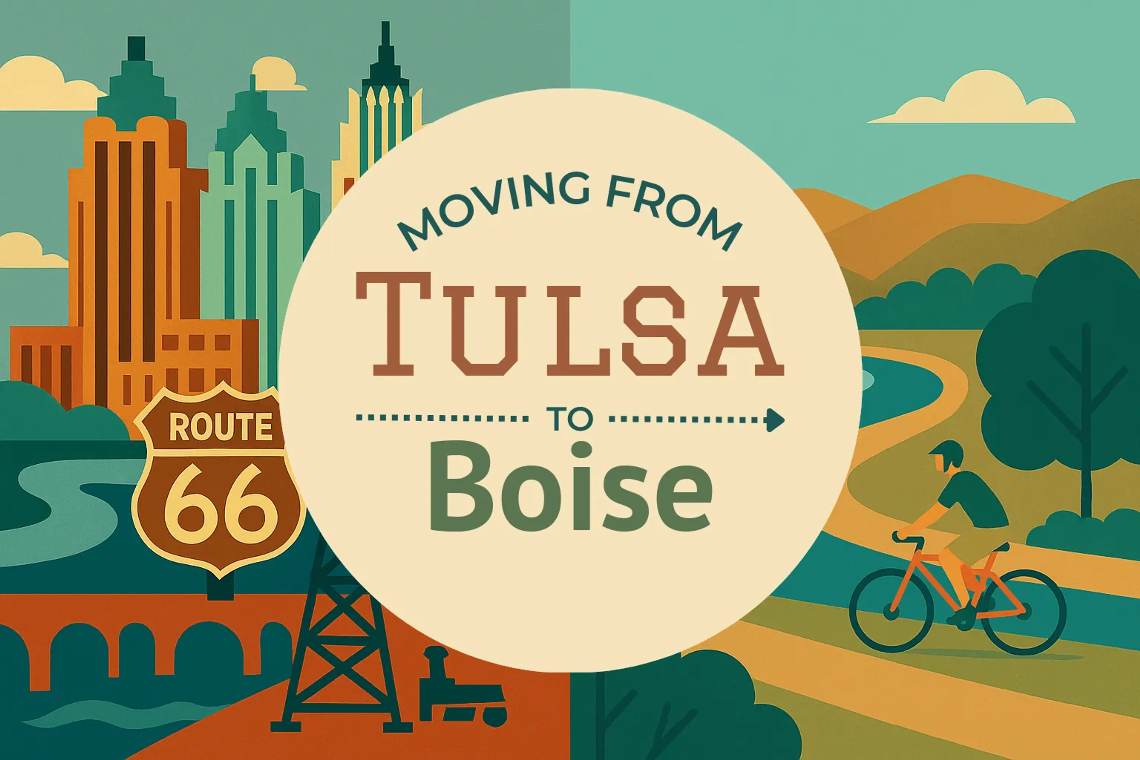 Side-by-side comparison of Tulsa to Boise moving companies